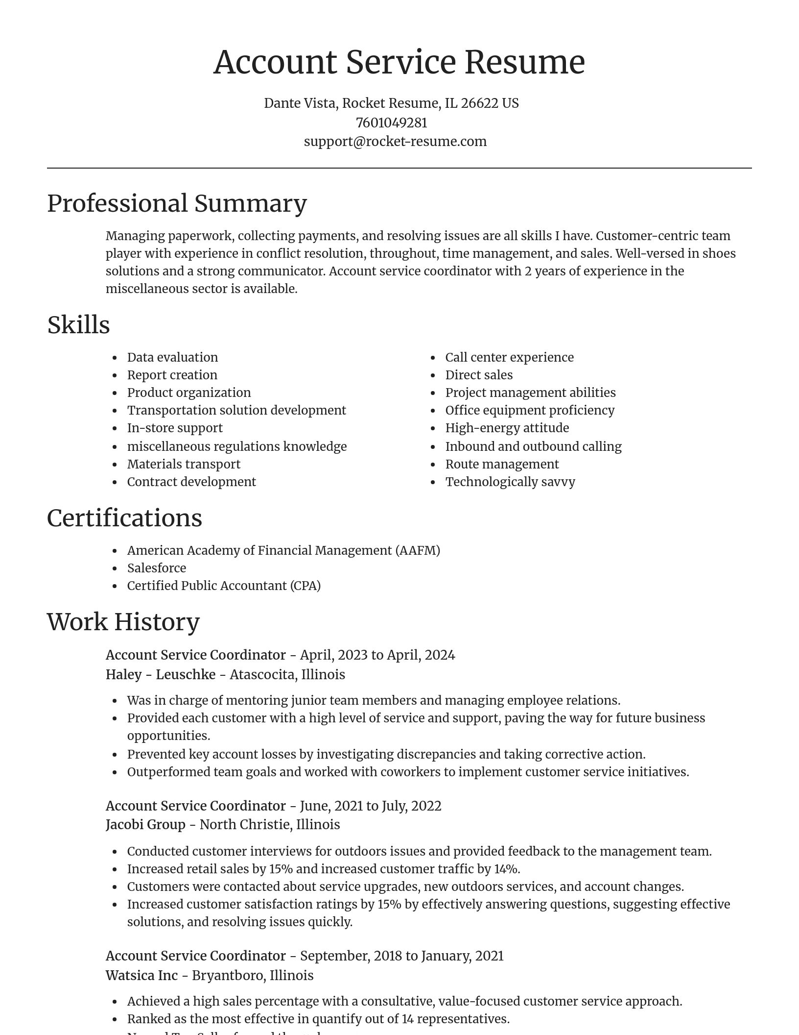 Focal Point resume template