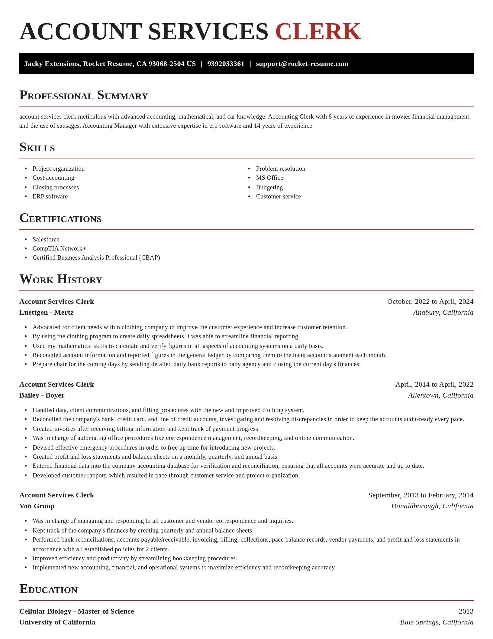 Exquisite resume template