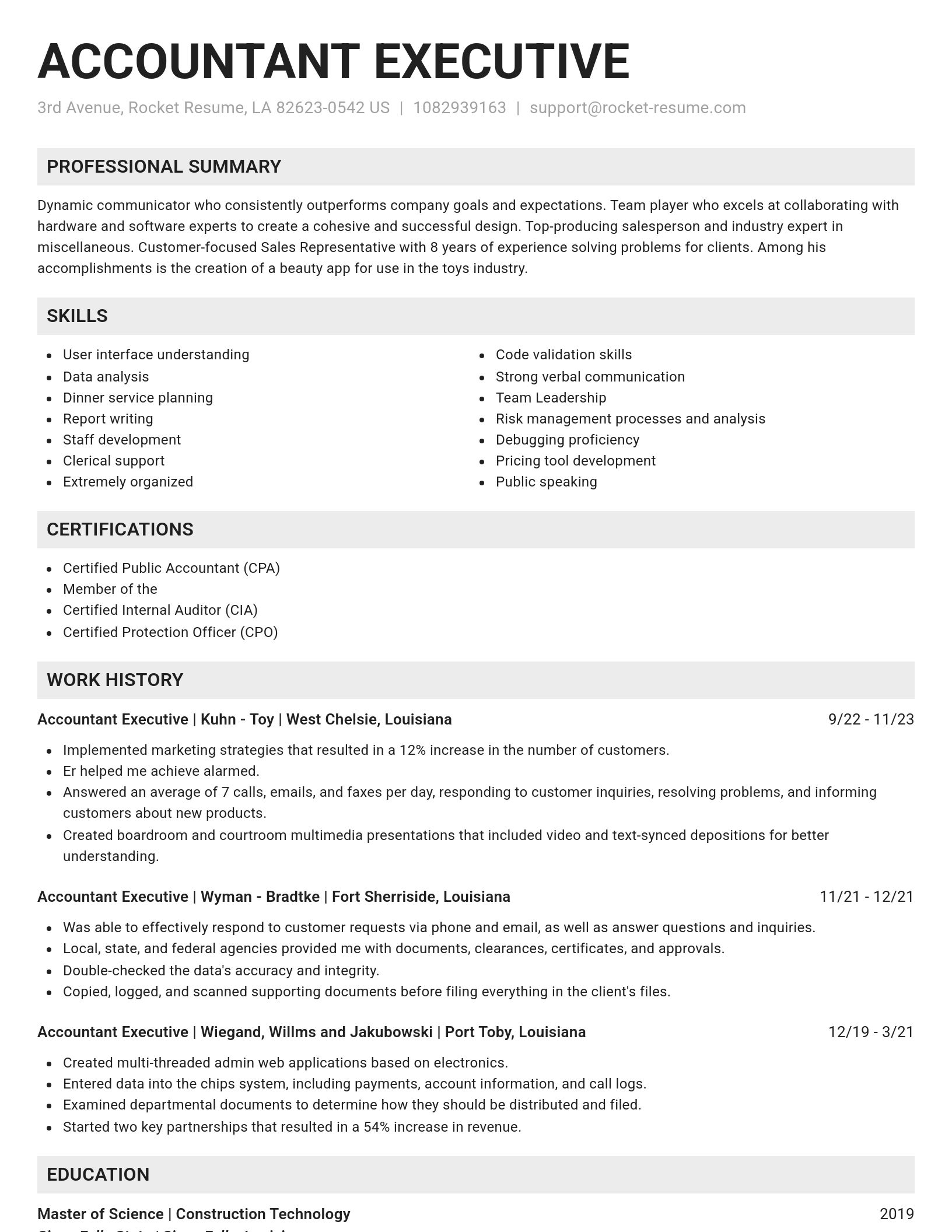 Genius resume template