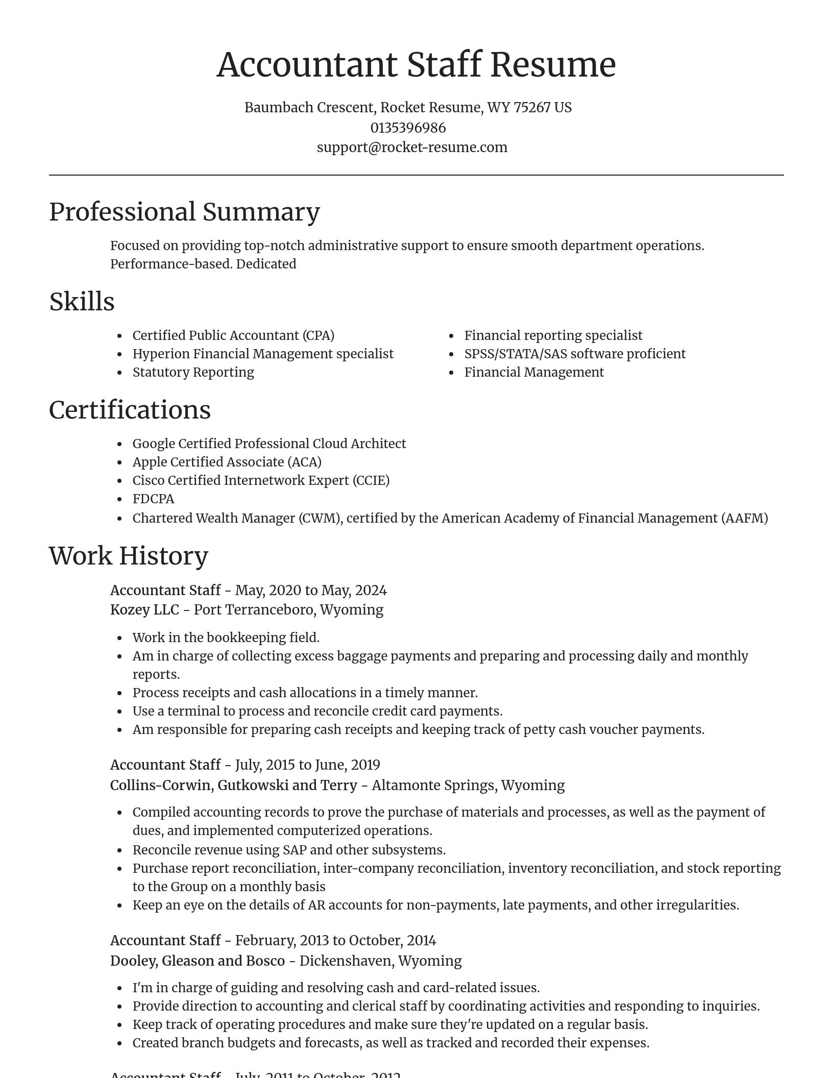 Focal Point resume template