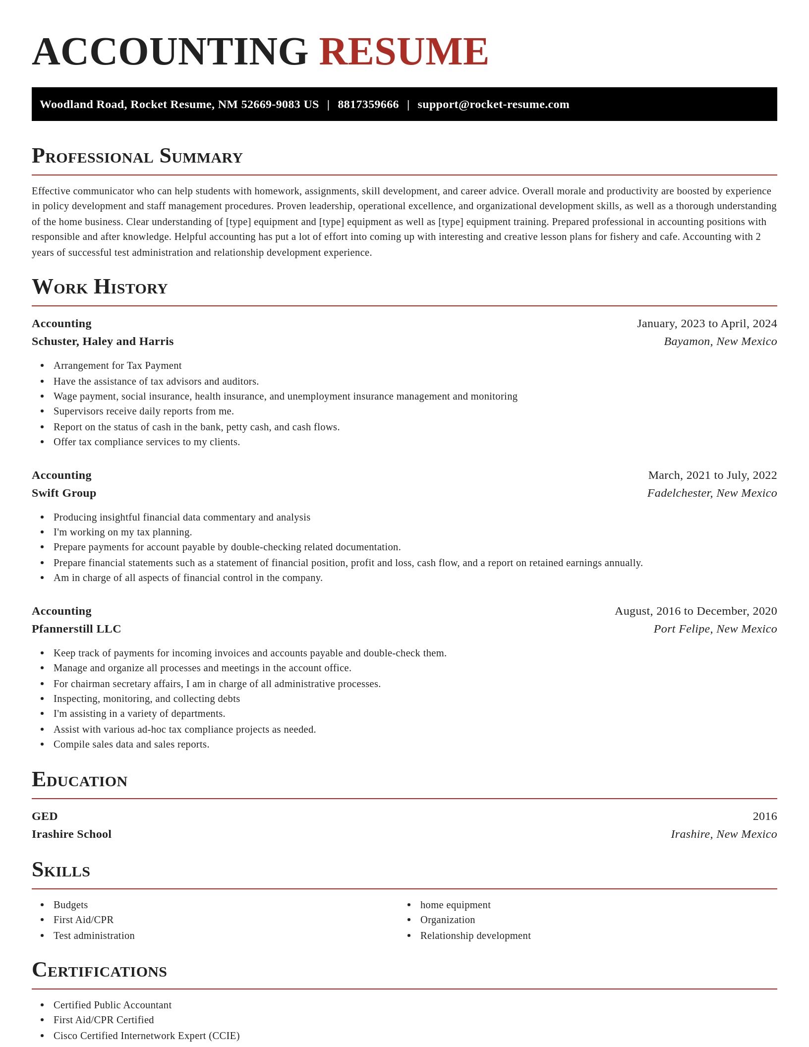 Exquisite resume template
