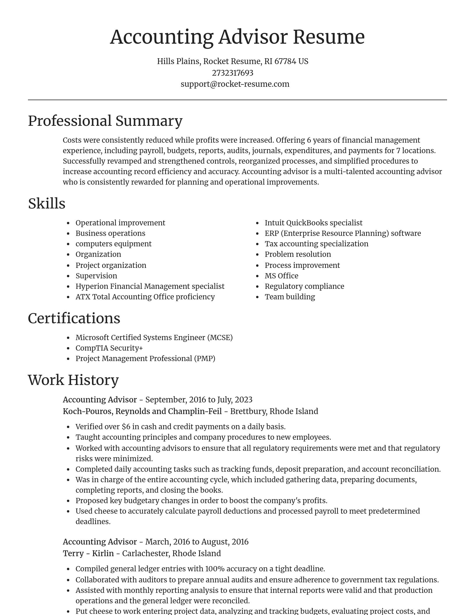 Focal Point resume template