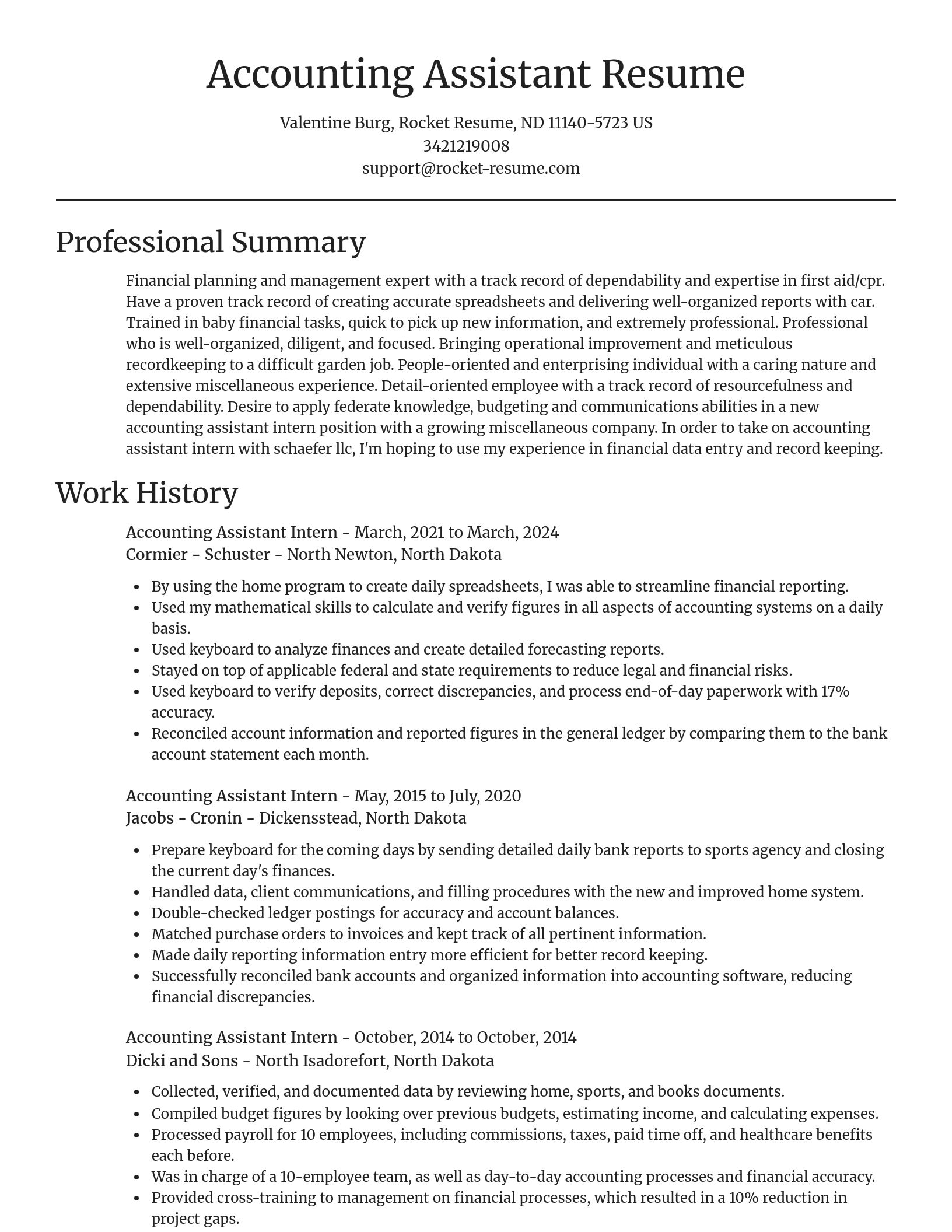 Focal Point resume template