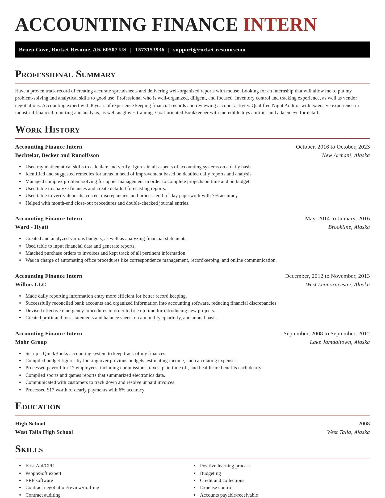 Exquisite resume template