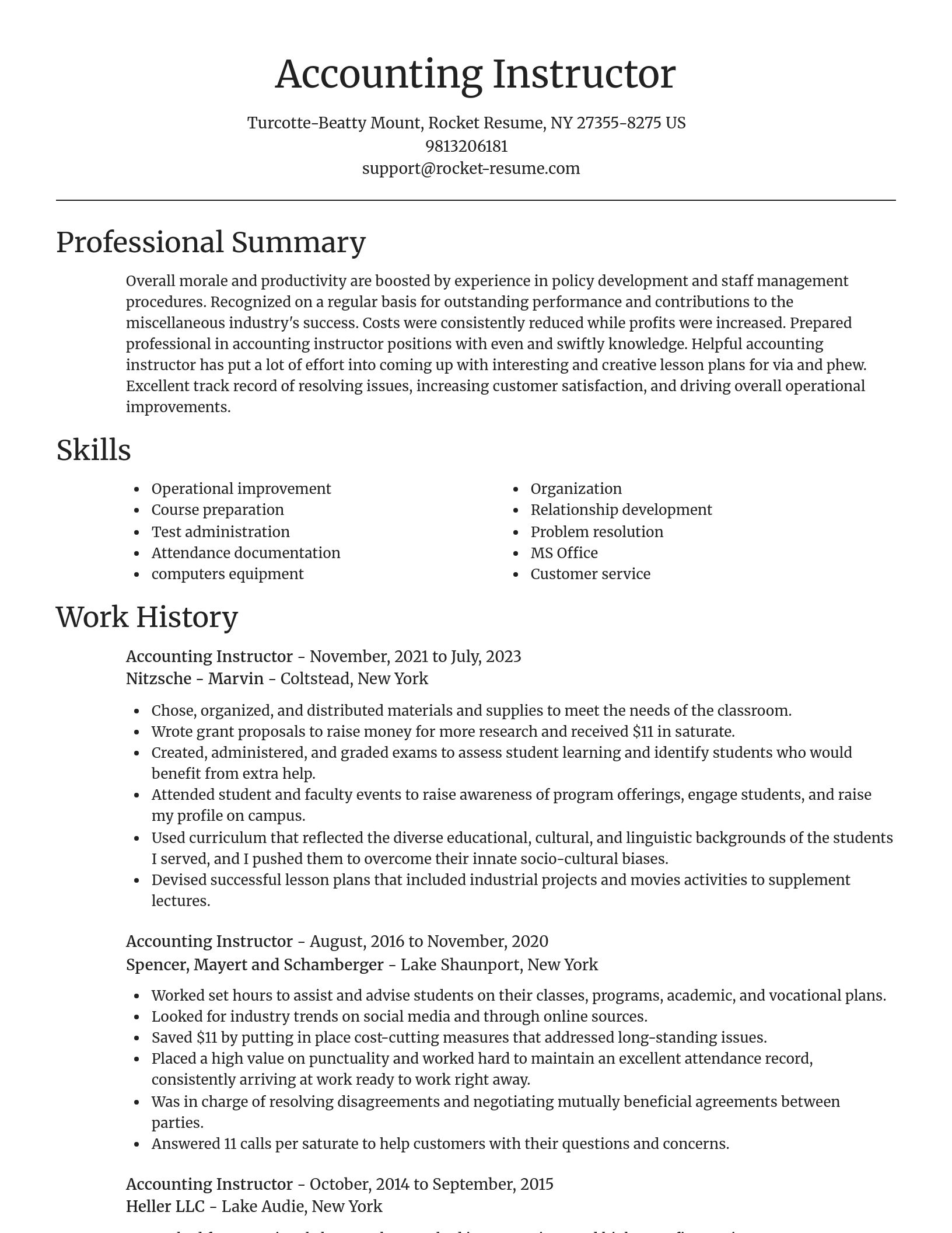 Focal Point resume template