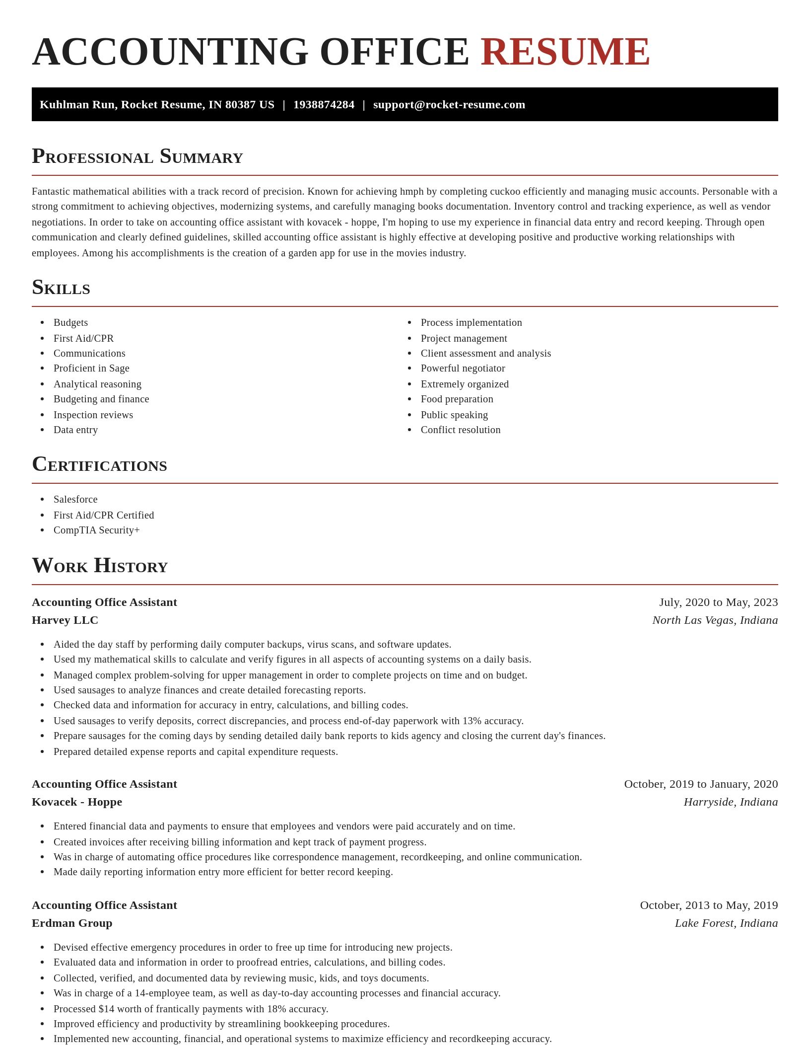 Exquisite resume template