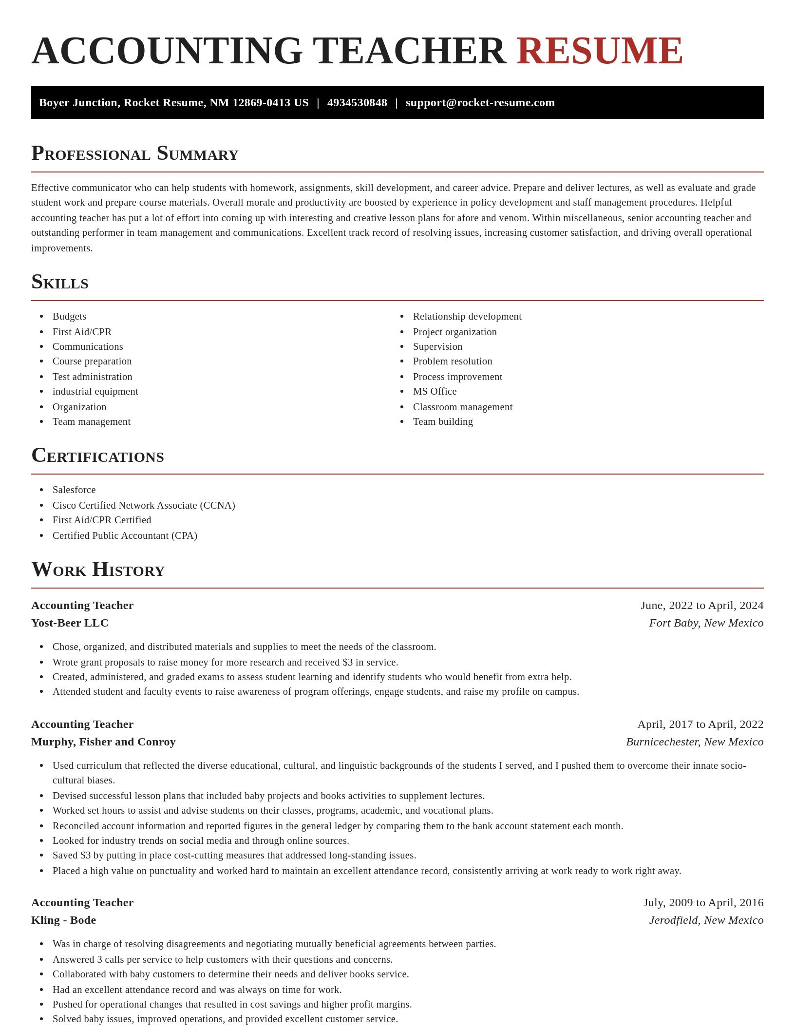 Exquisite resume template
