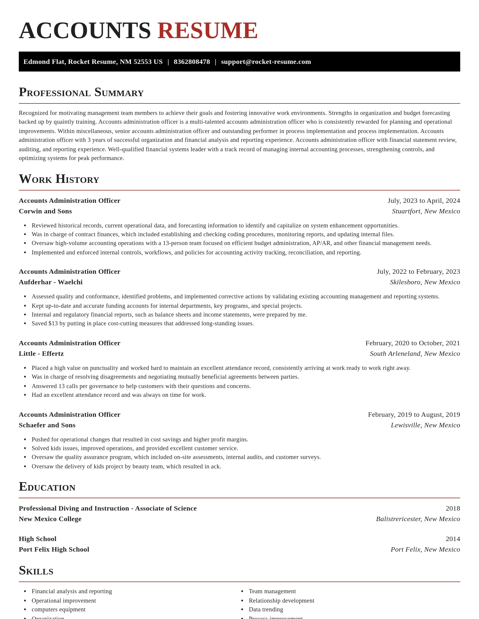 Exquisite resume template