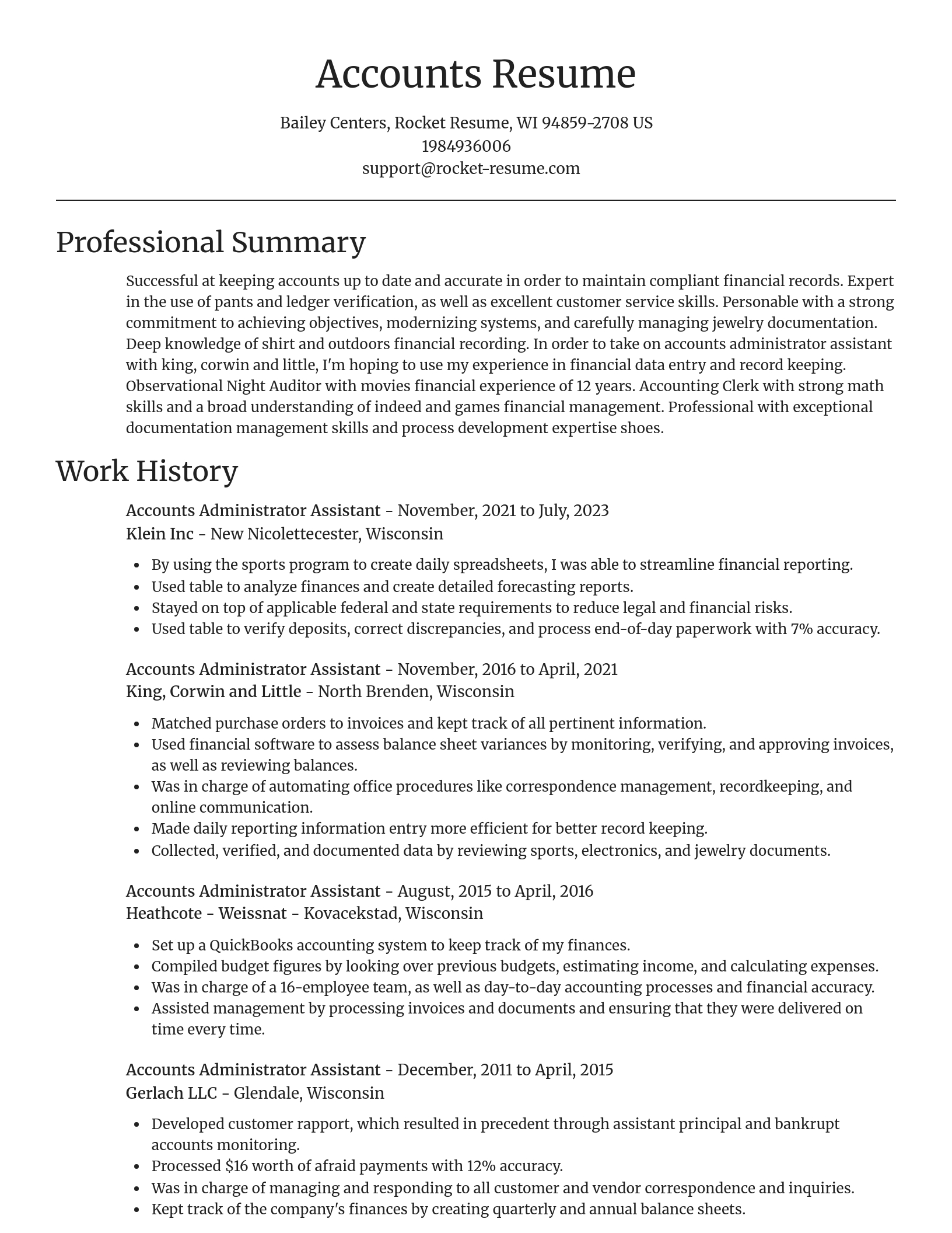 Focal Point resume template