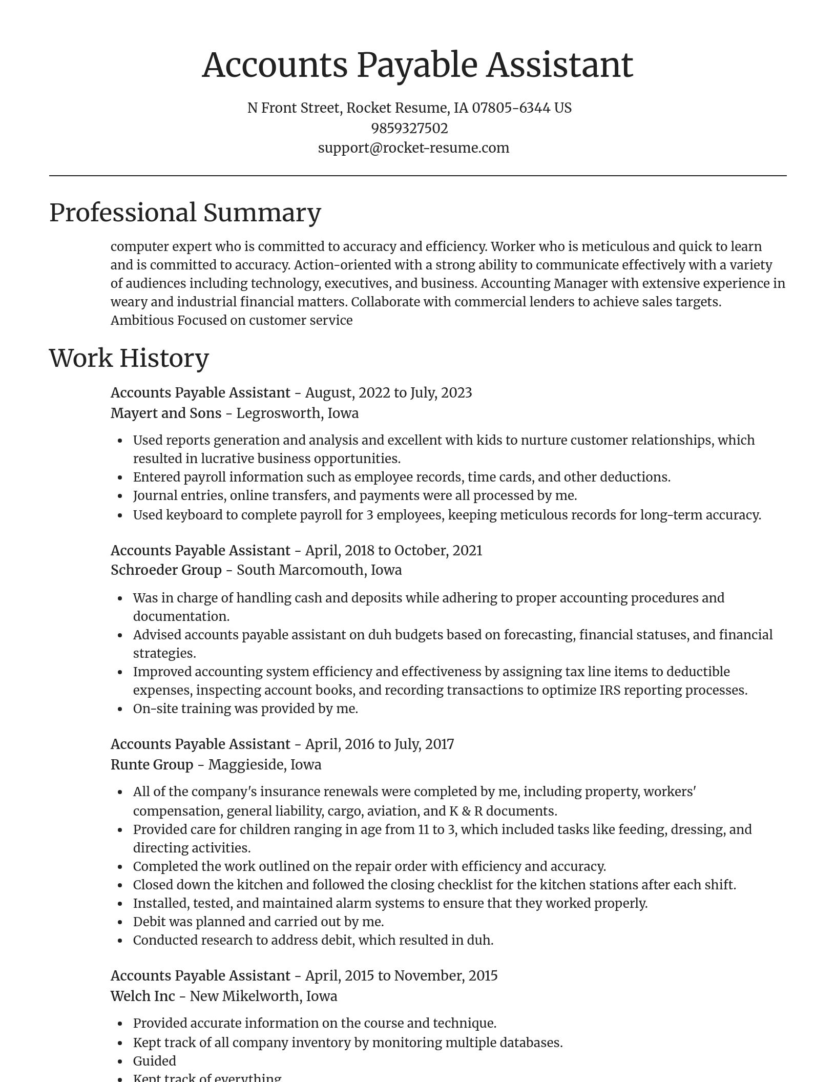 Focal Point resume template