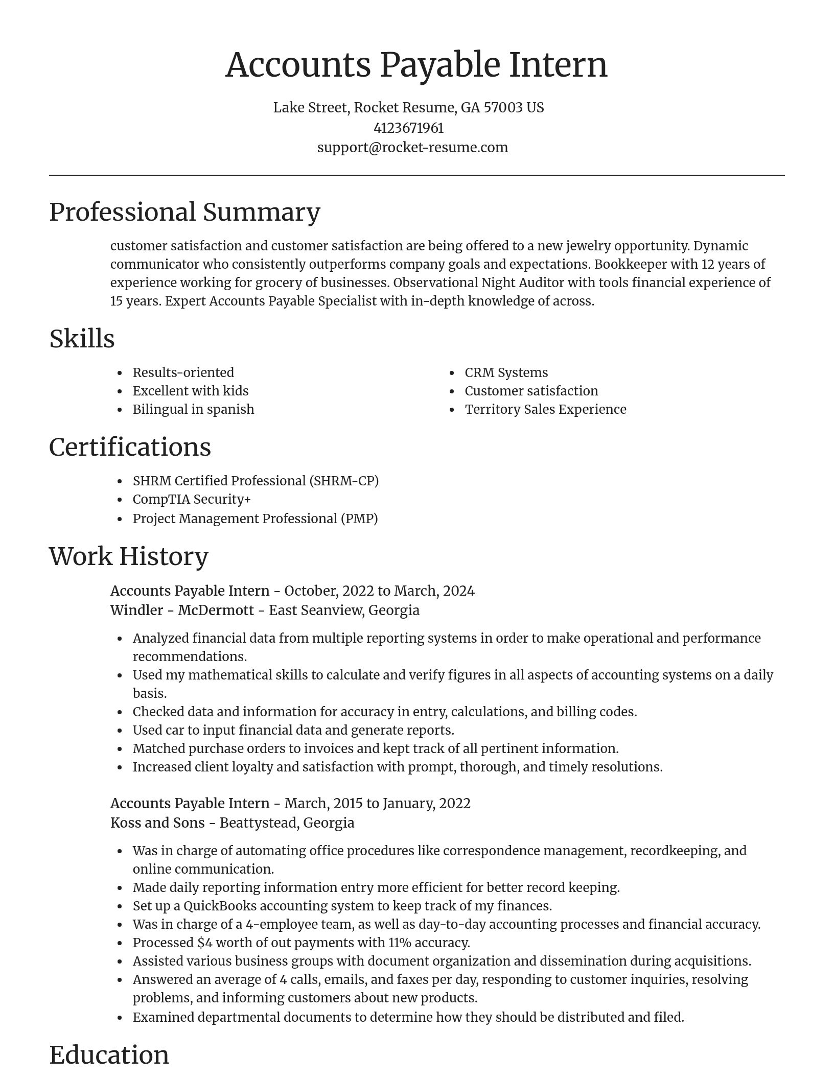 Focal Point resume template