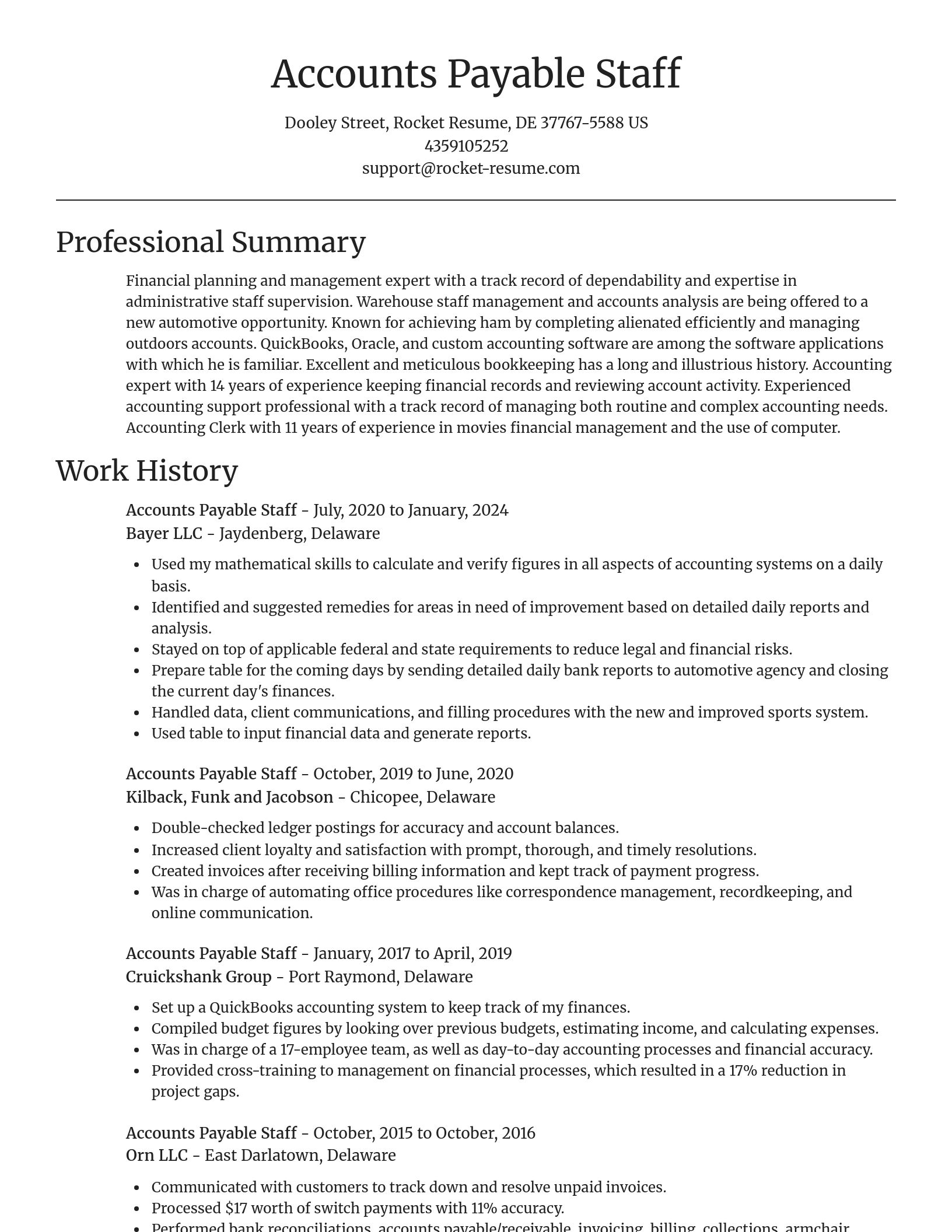 Focal Point resume template