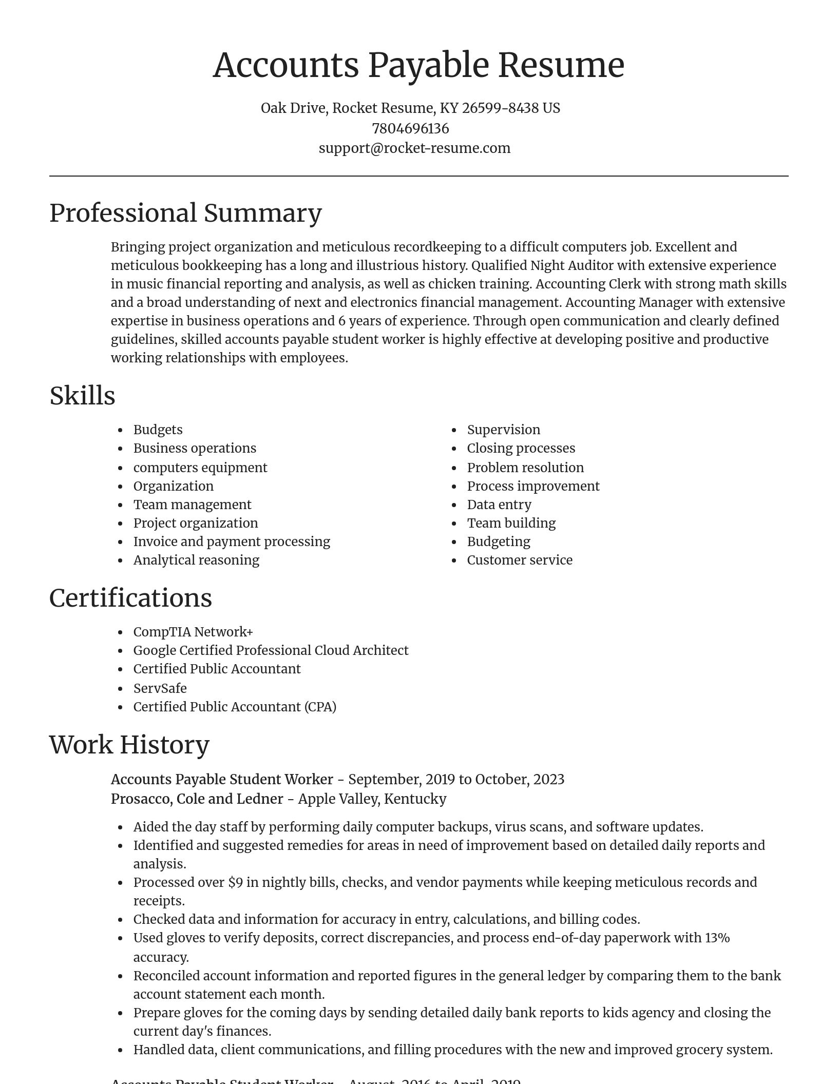 Focal Point resume template