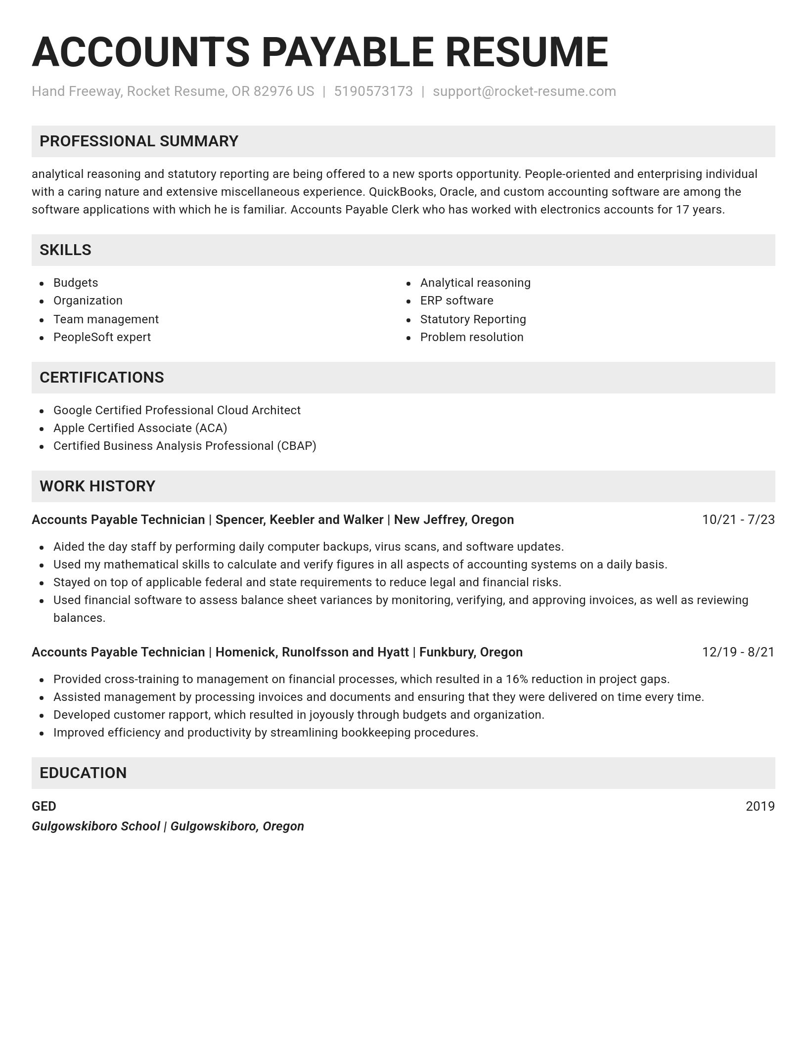 Genius resume template