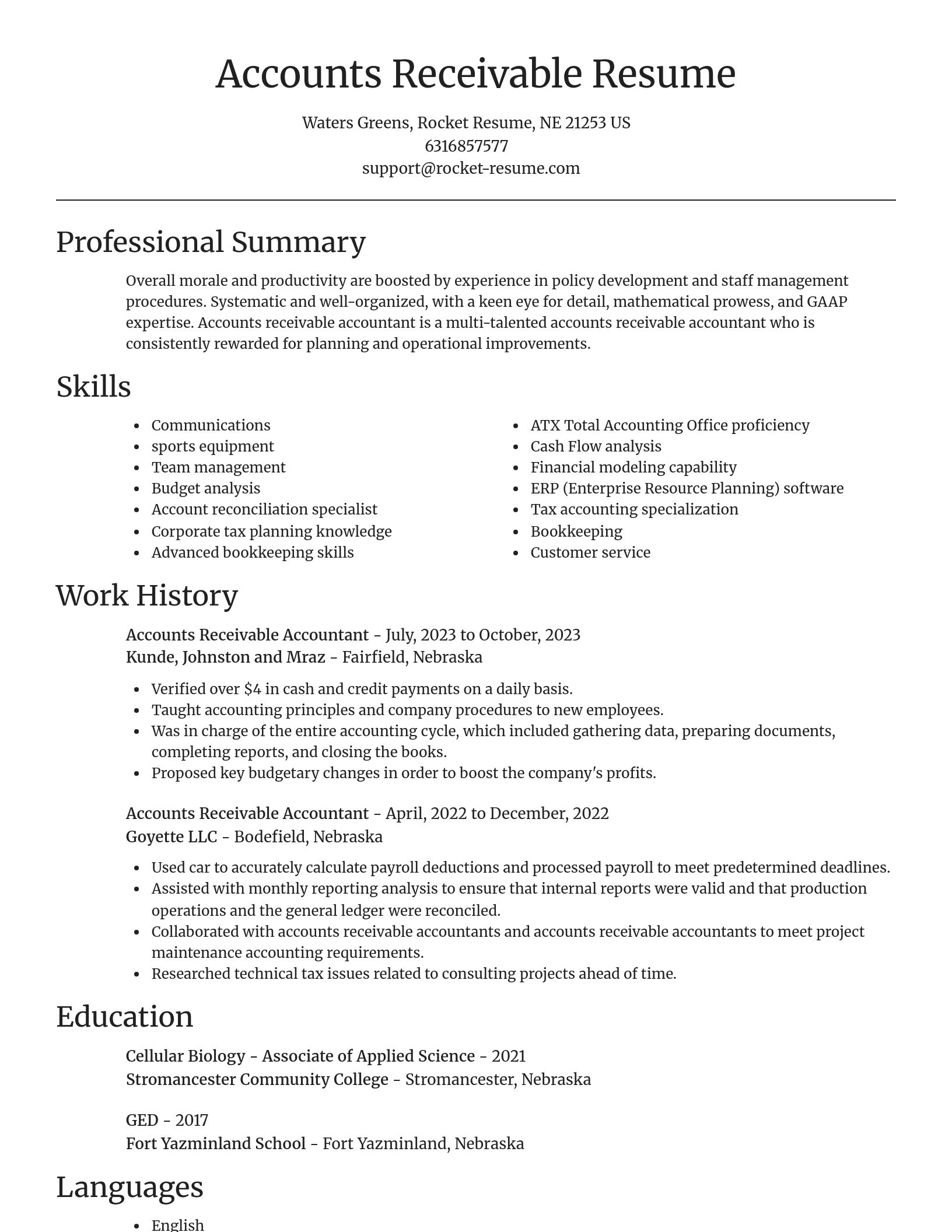 Focal Point resume template