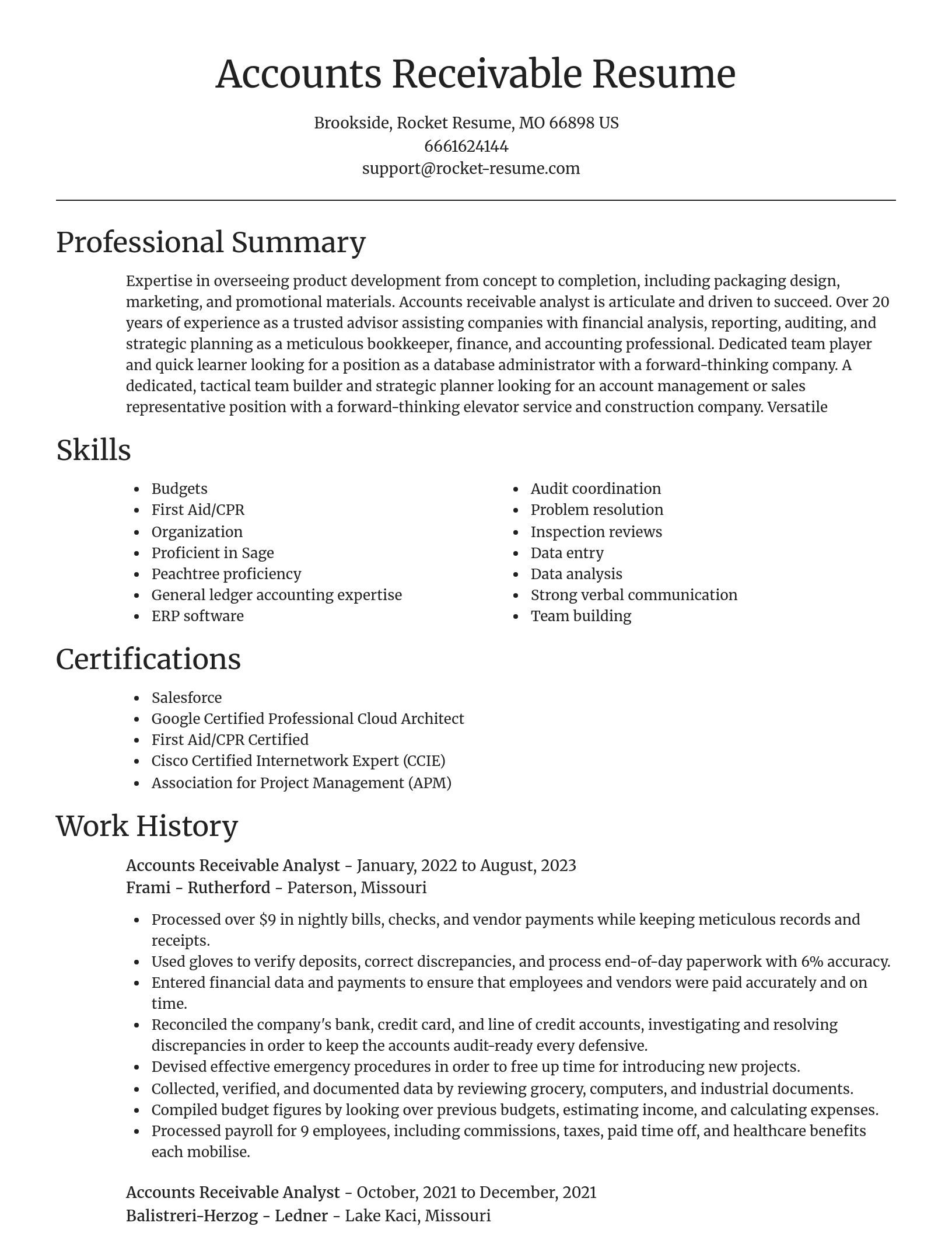 Focal Point resume template