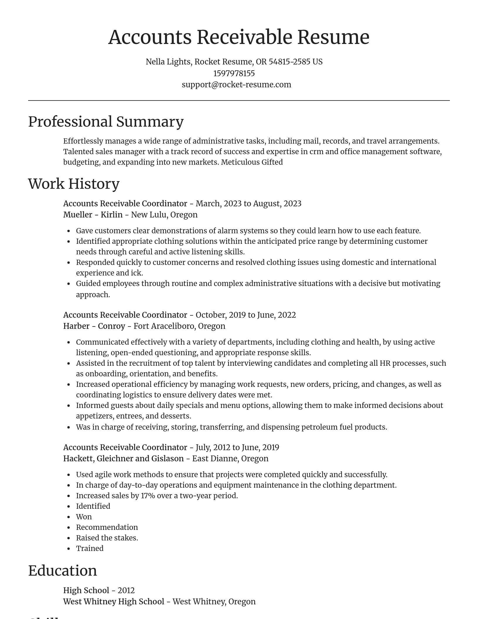 Focal Point resume template