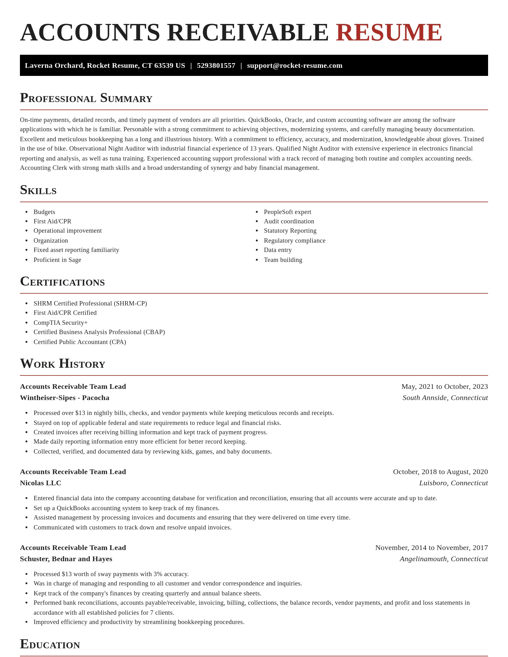 Exquisite resume template