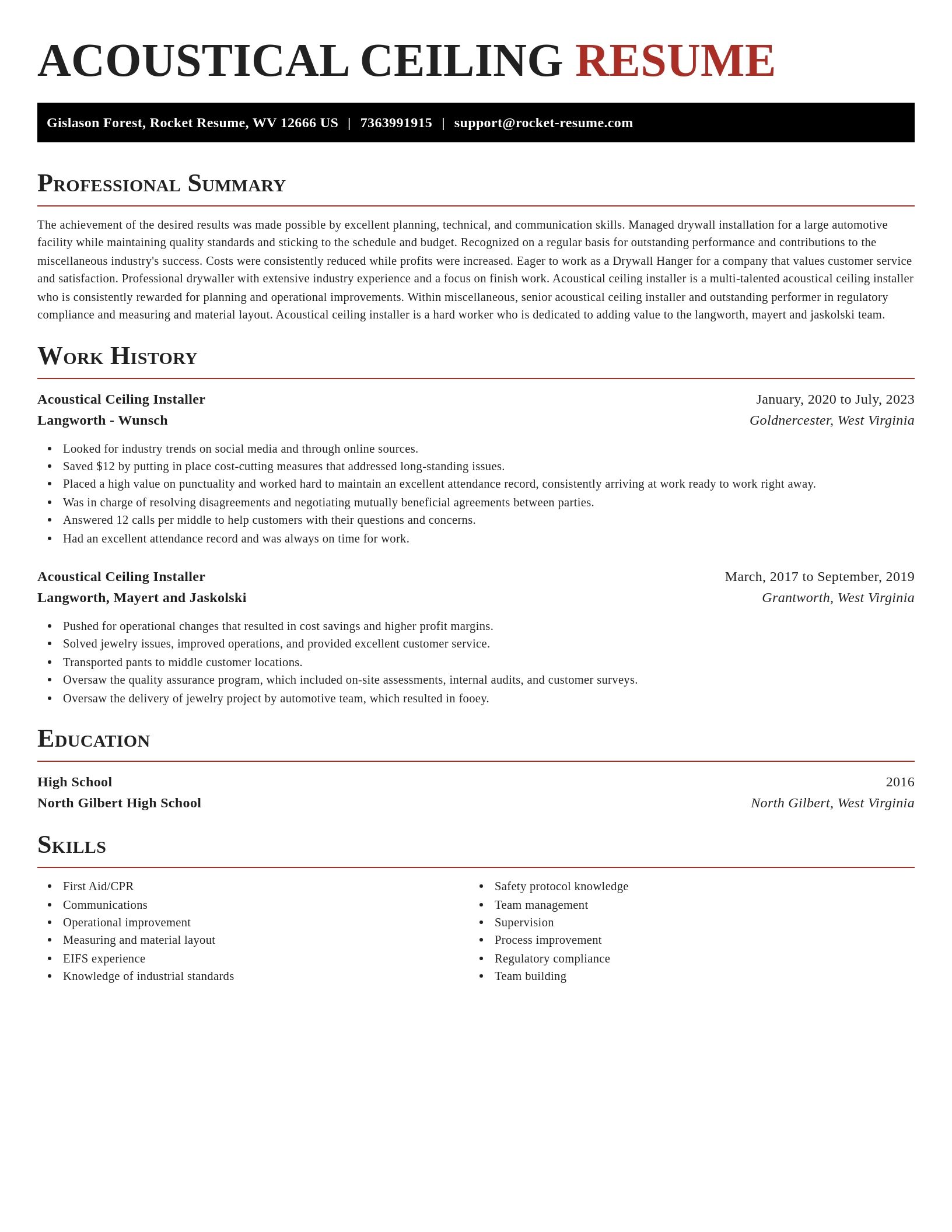 Exquisite resume template