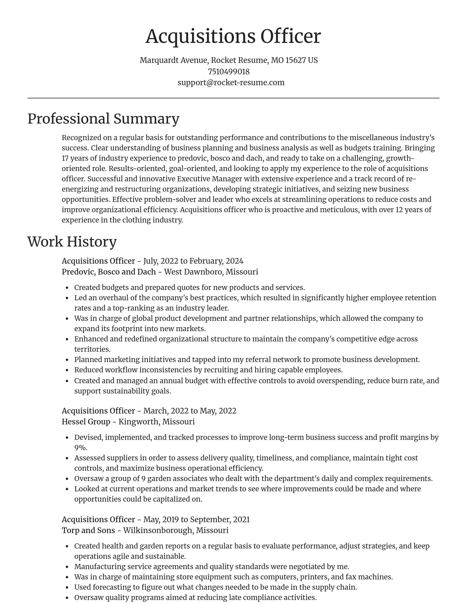 Focal Point resume template