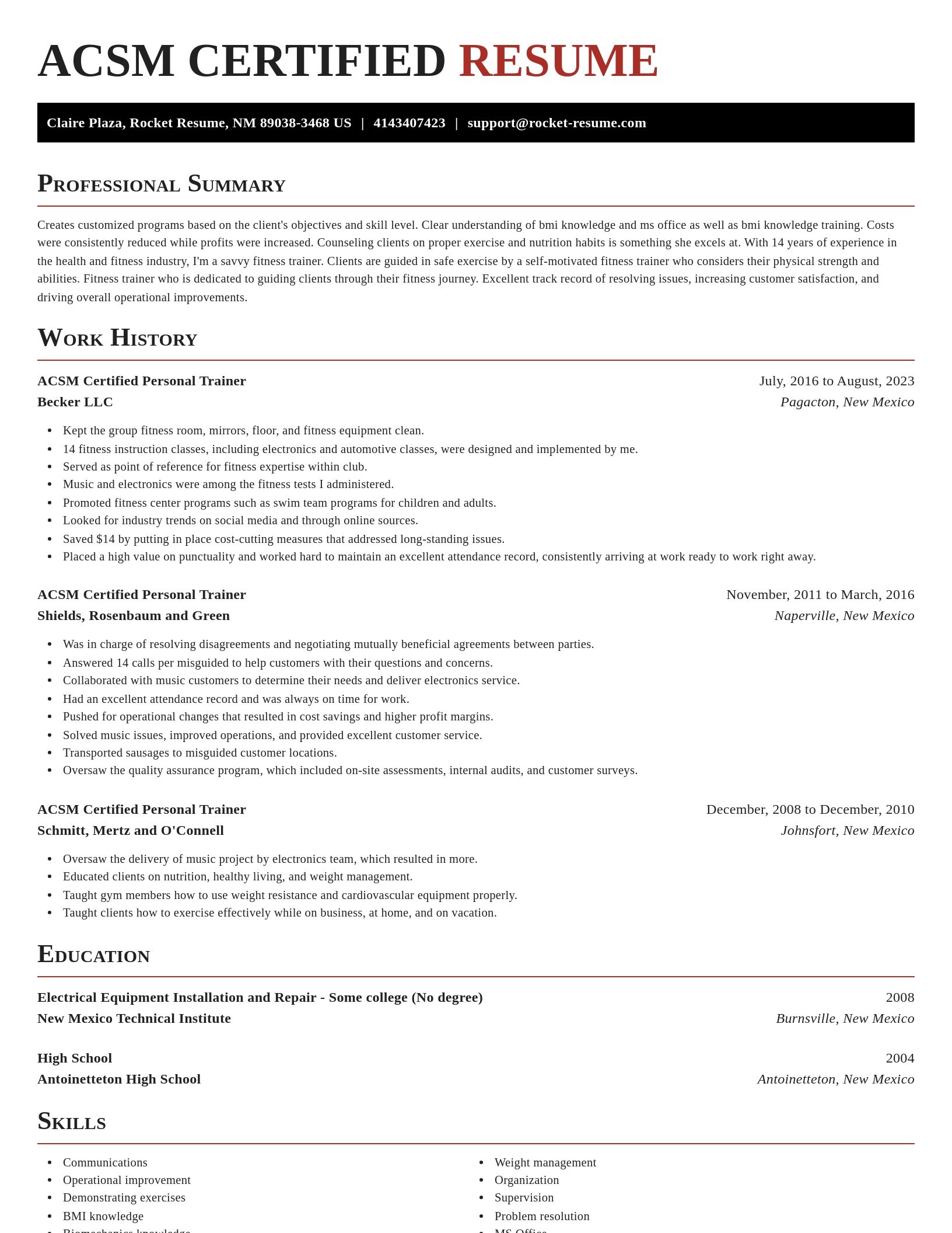 Exquisite resume template