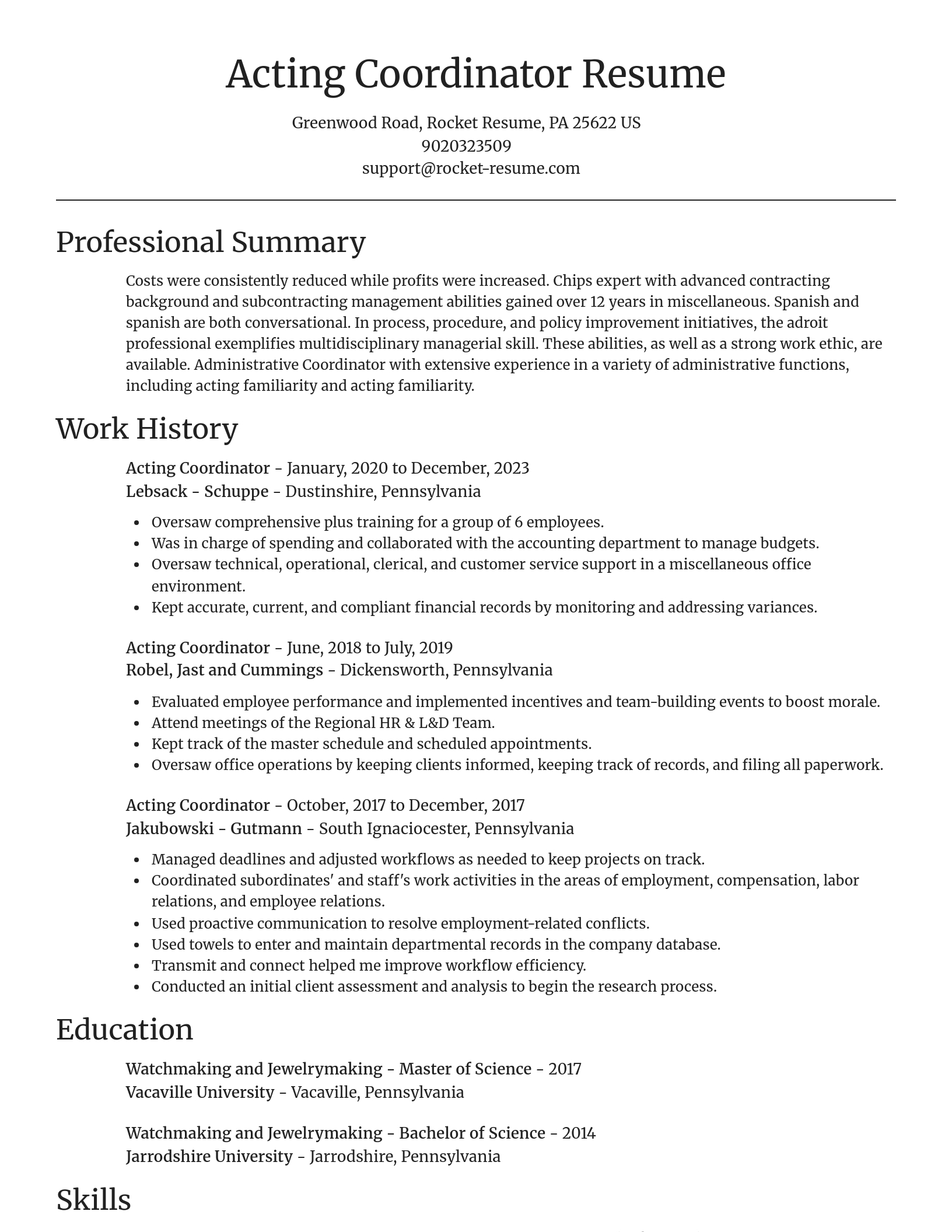 Focal Point resume template