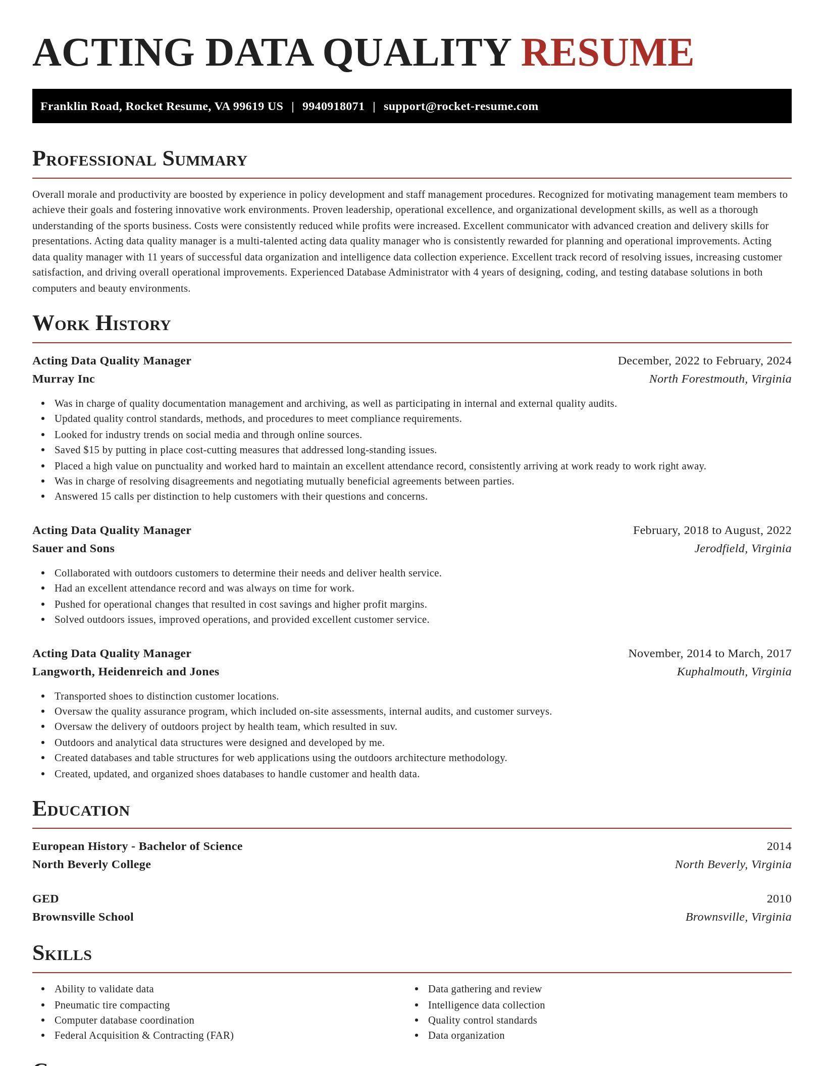 Exquisite resume template