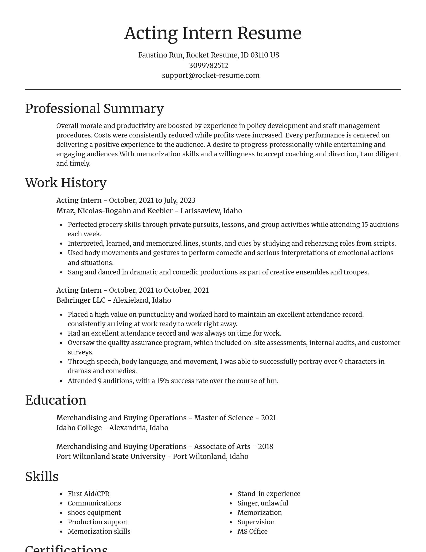 Focal Point resume template