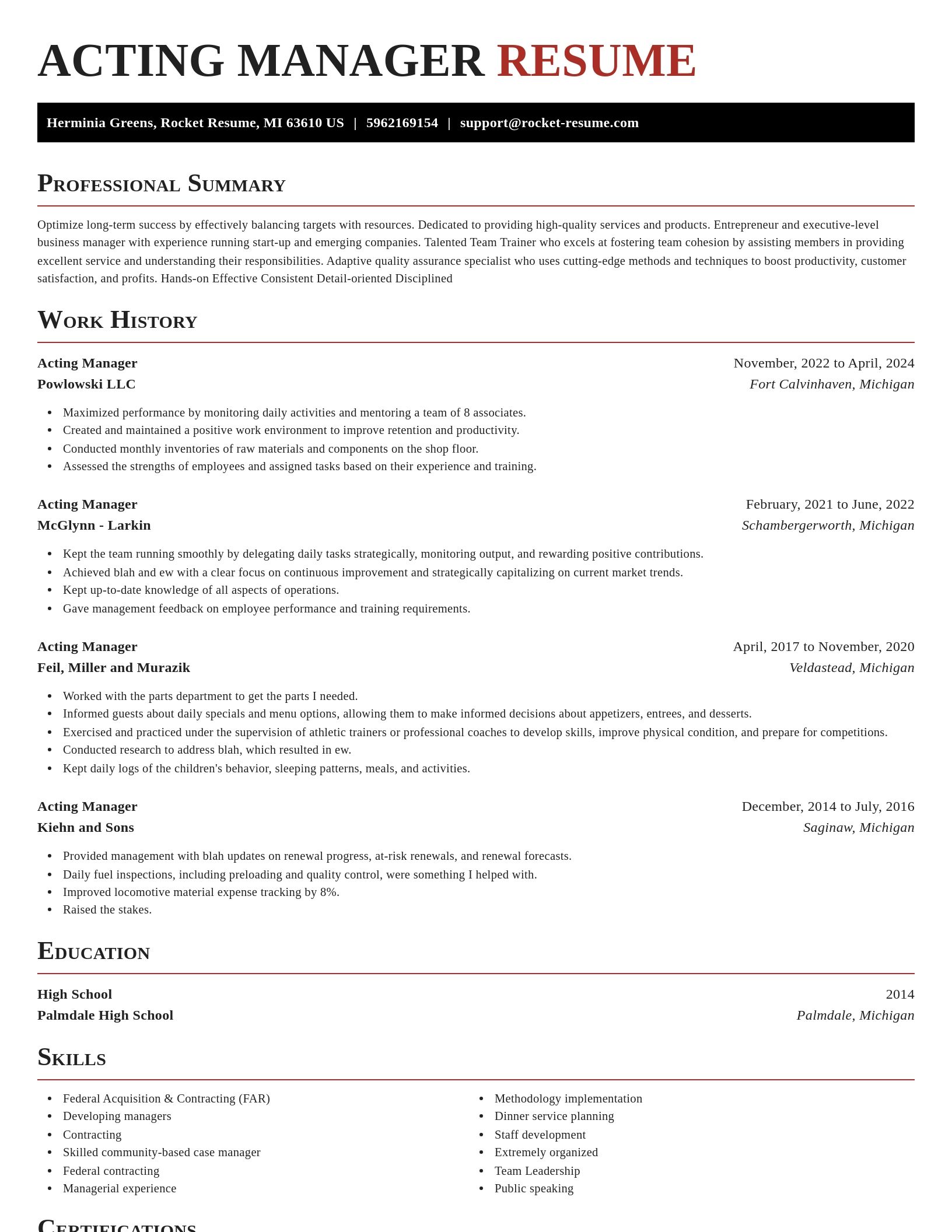 Exquisite resume template