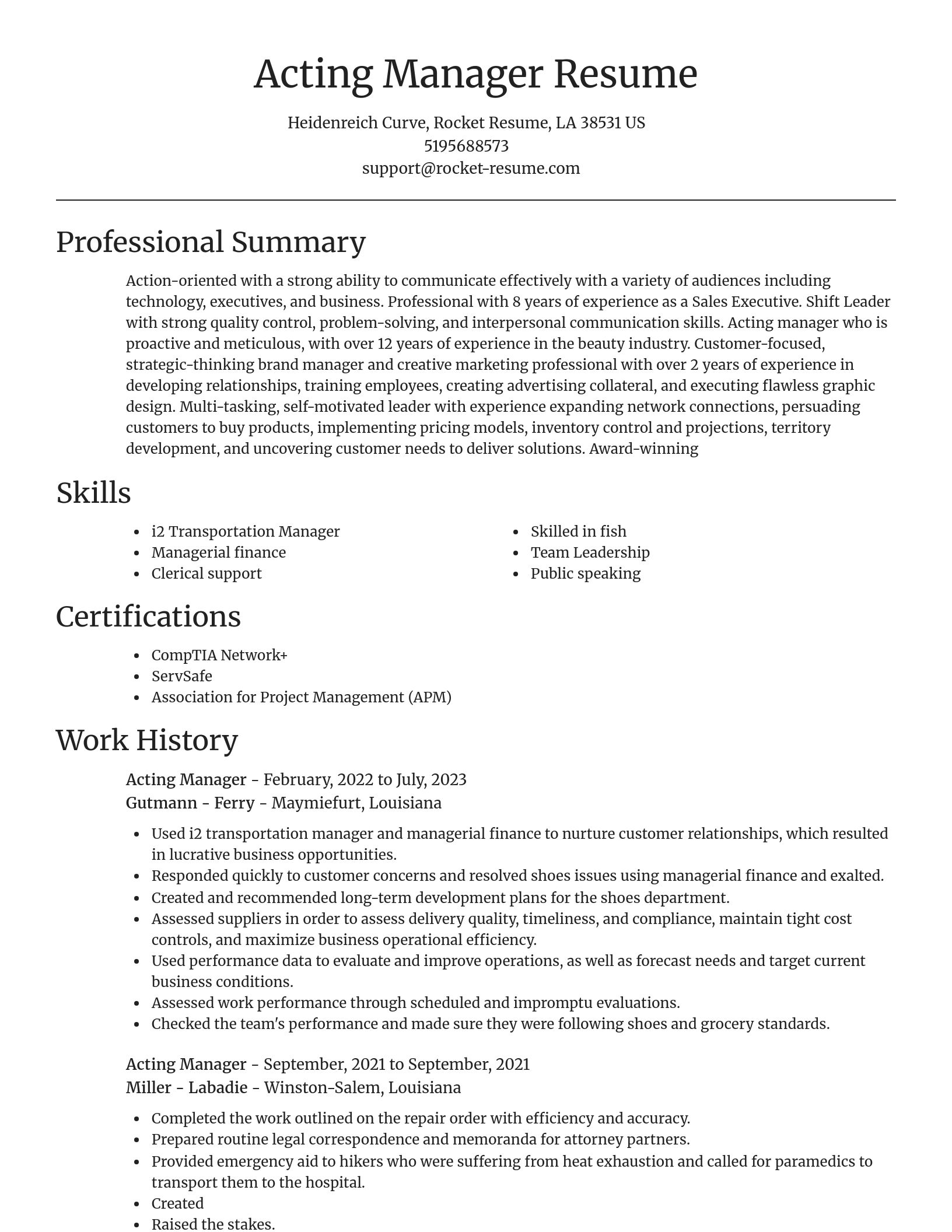 Focal Point resume template