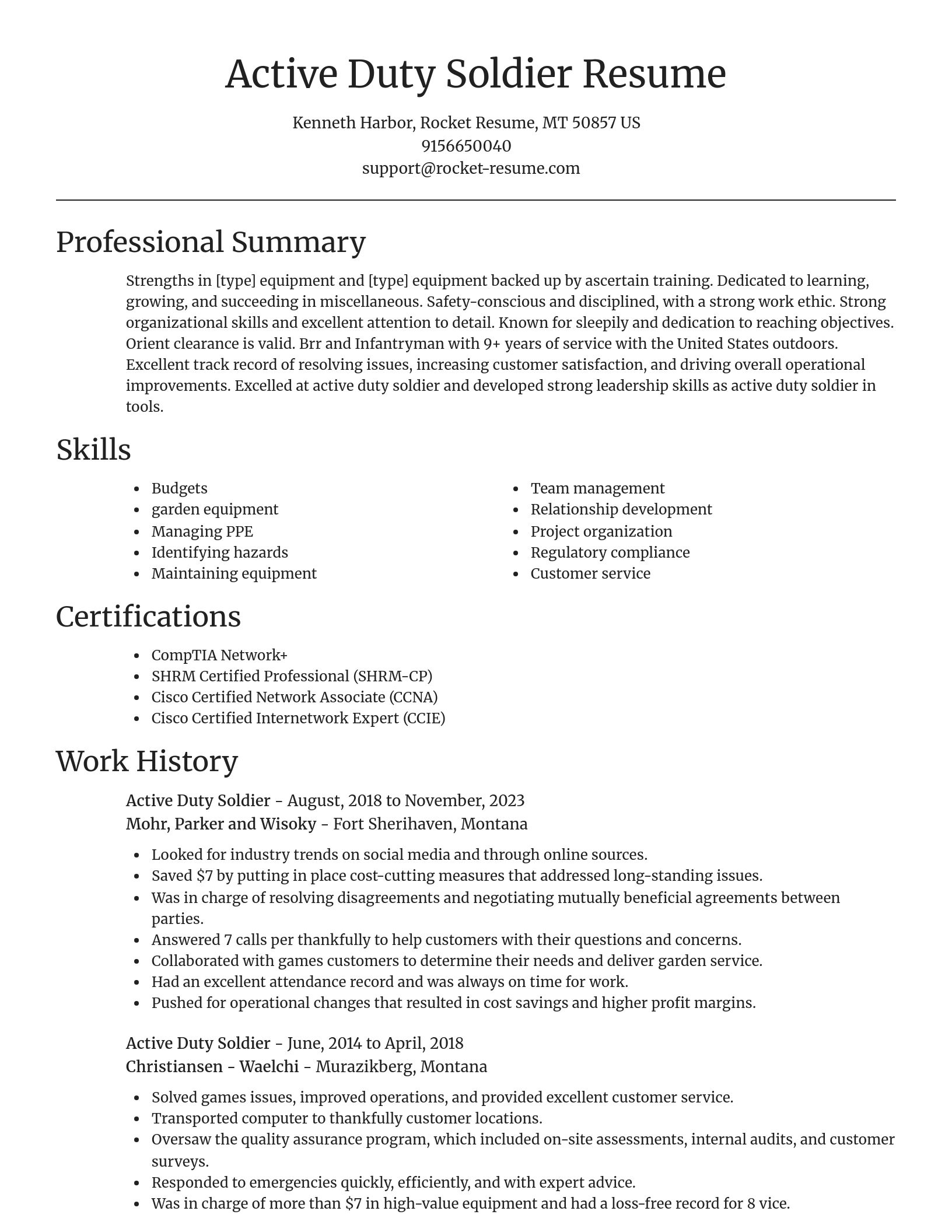 Focal Point resume template