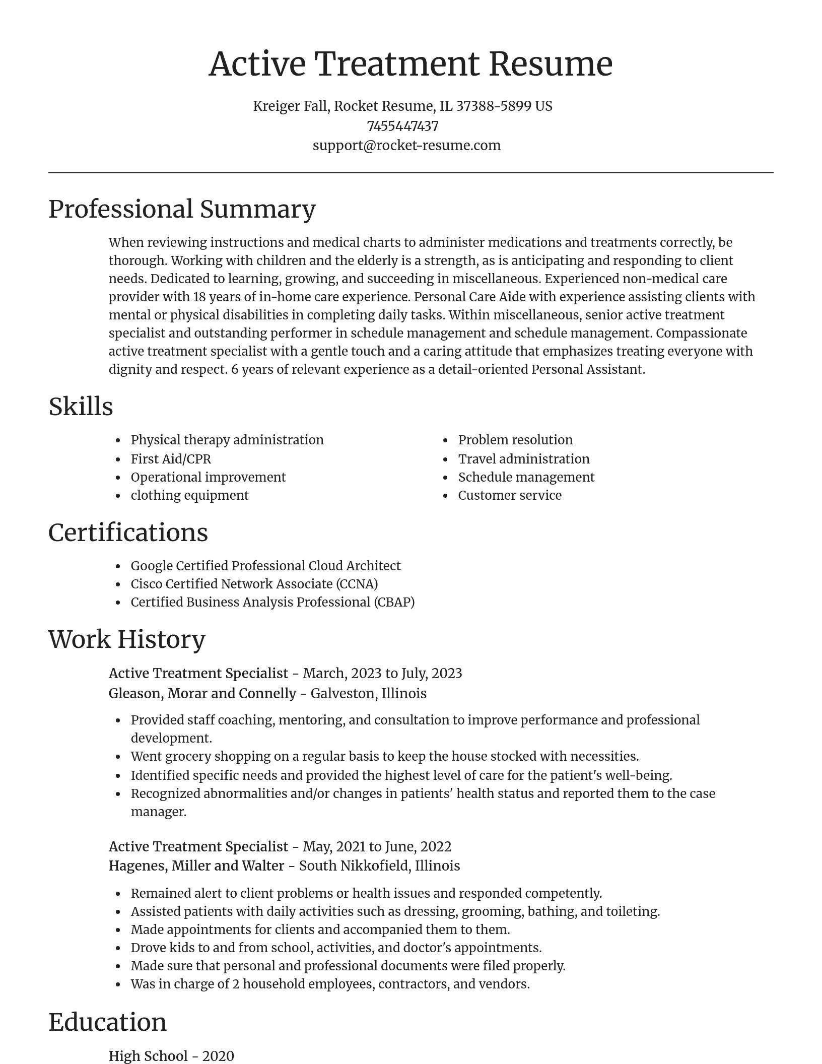 Focal Point resume template