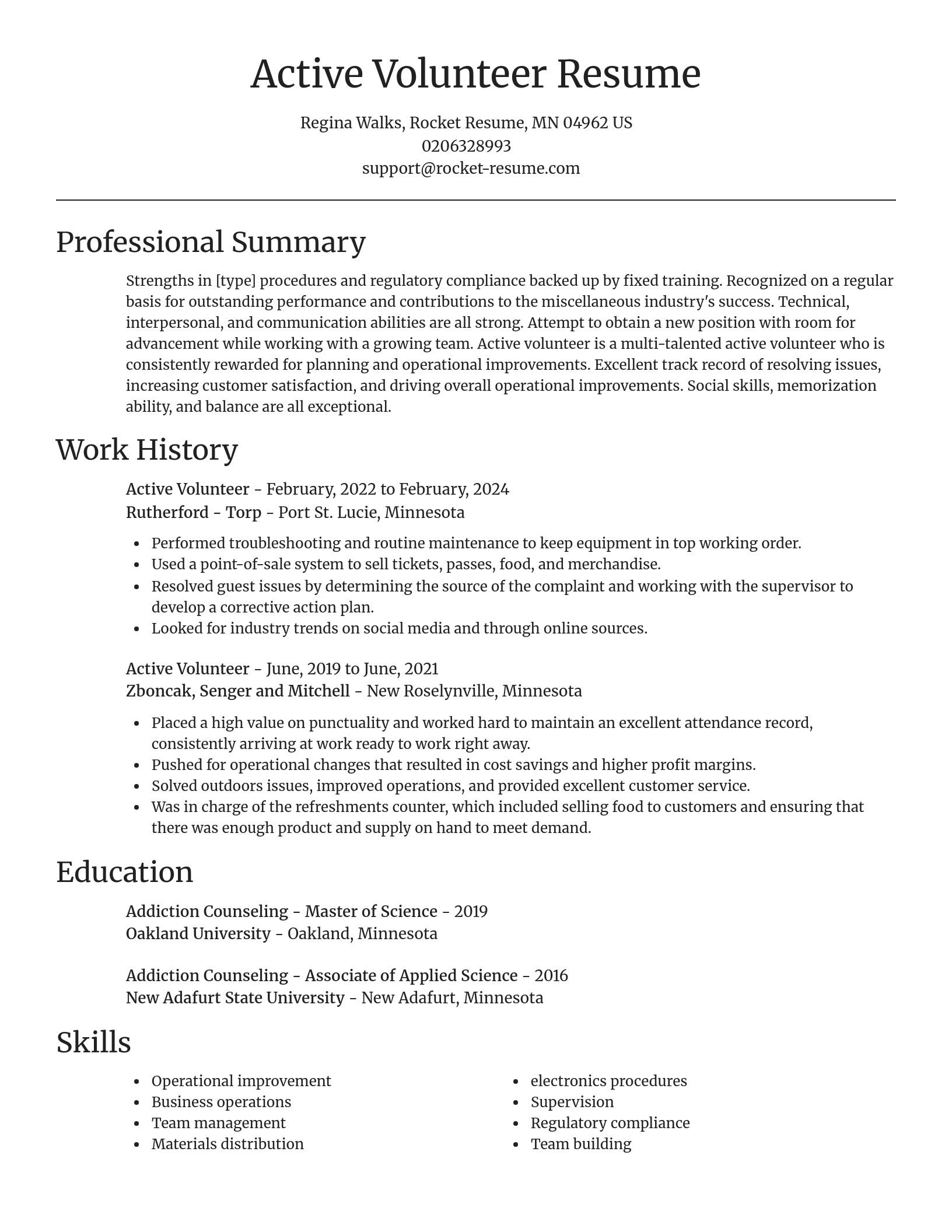 Focal Point resume template