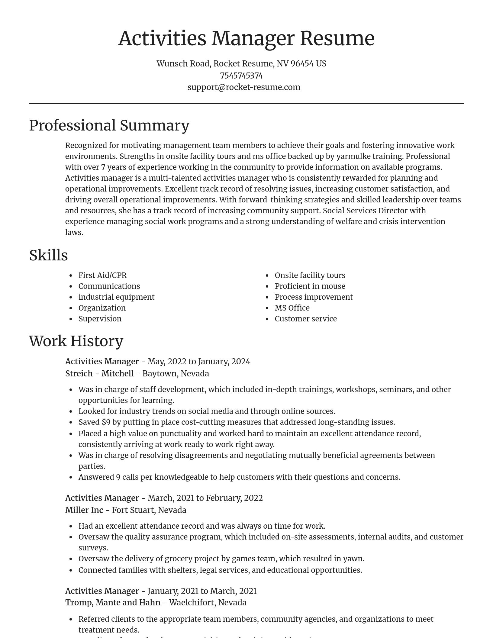 Focal Point resume template