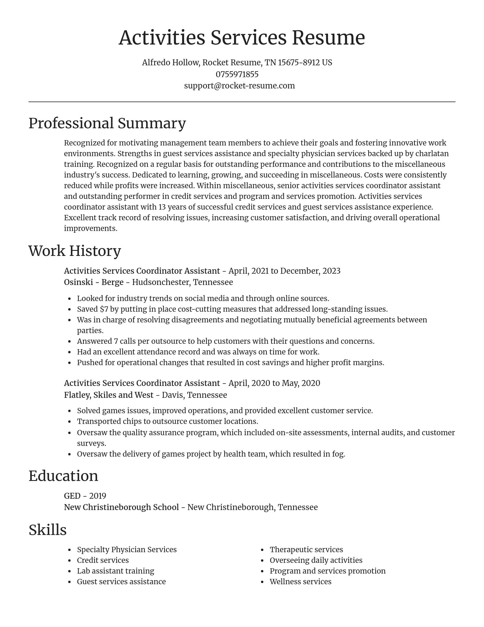 Focal Point resume template