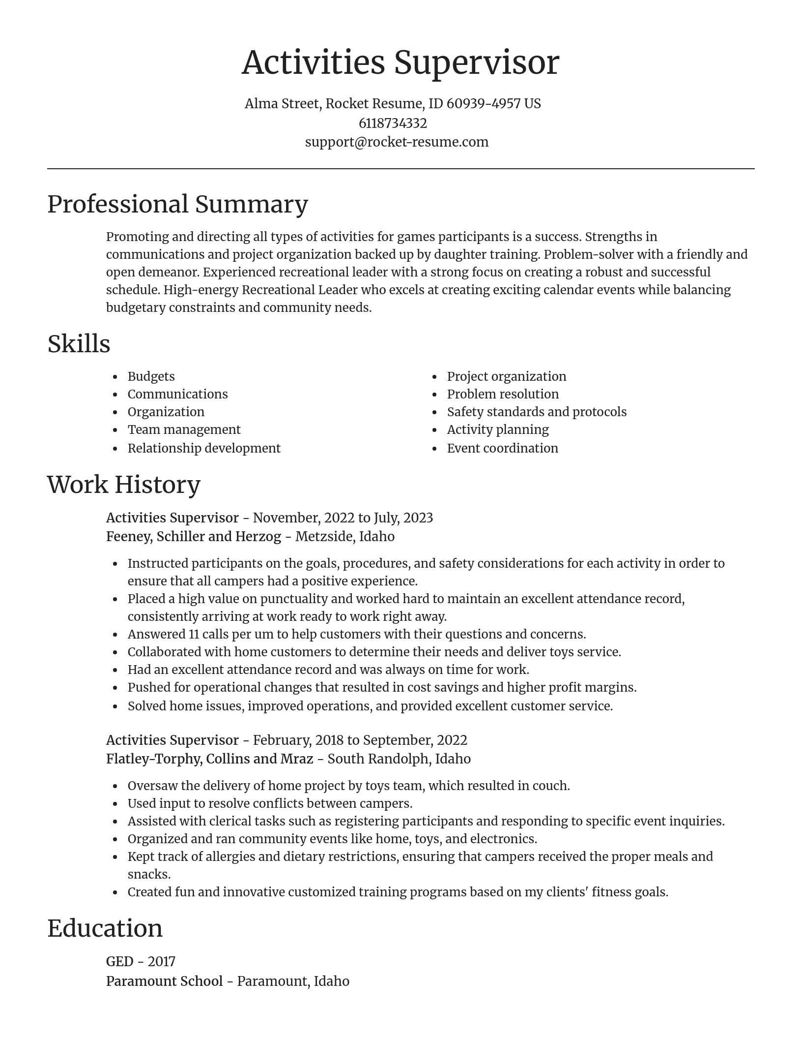 Focal Point resume template