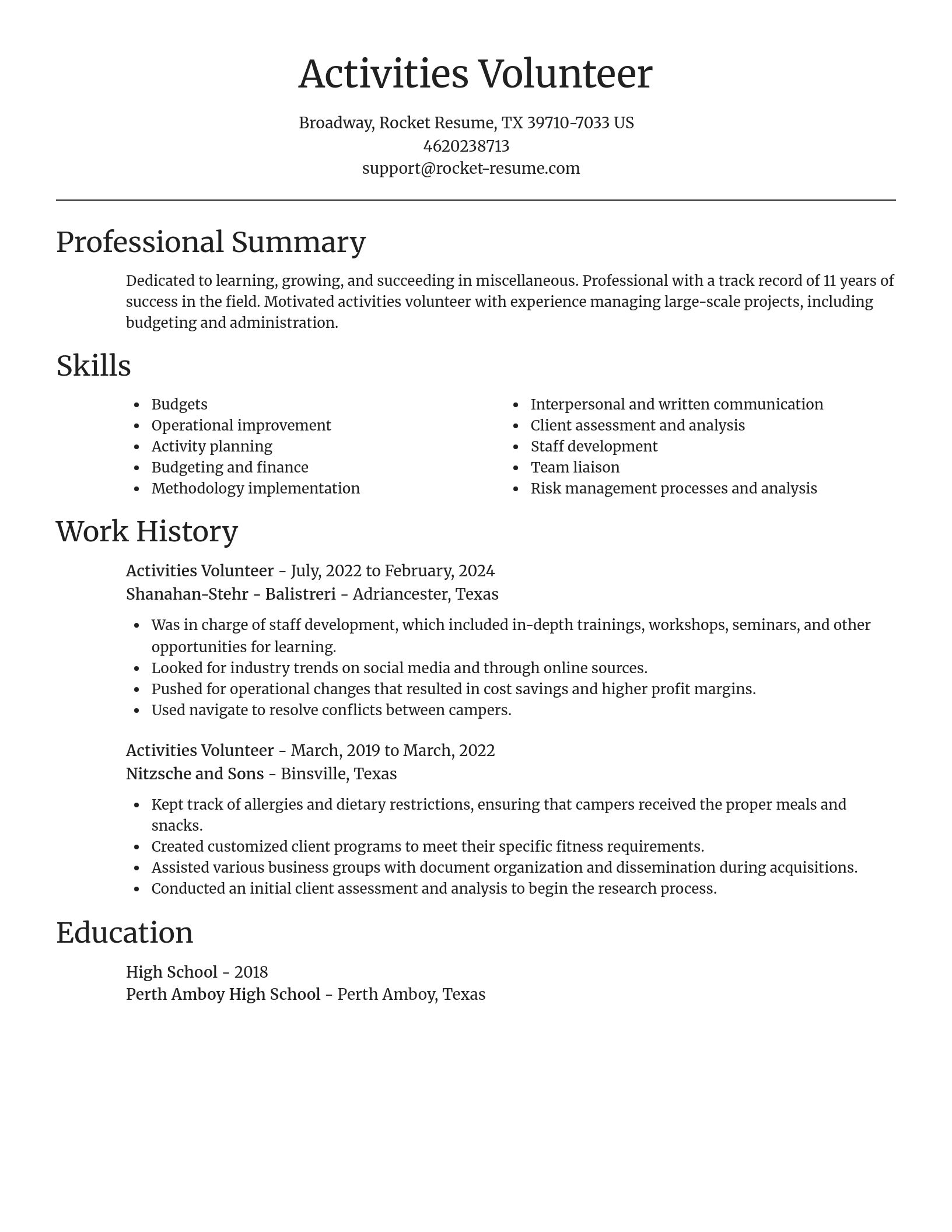 Focal Point resume template