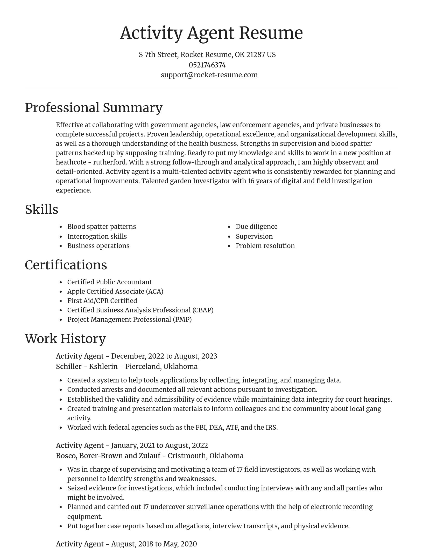 Focal Point resume template