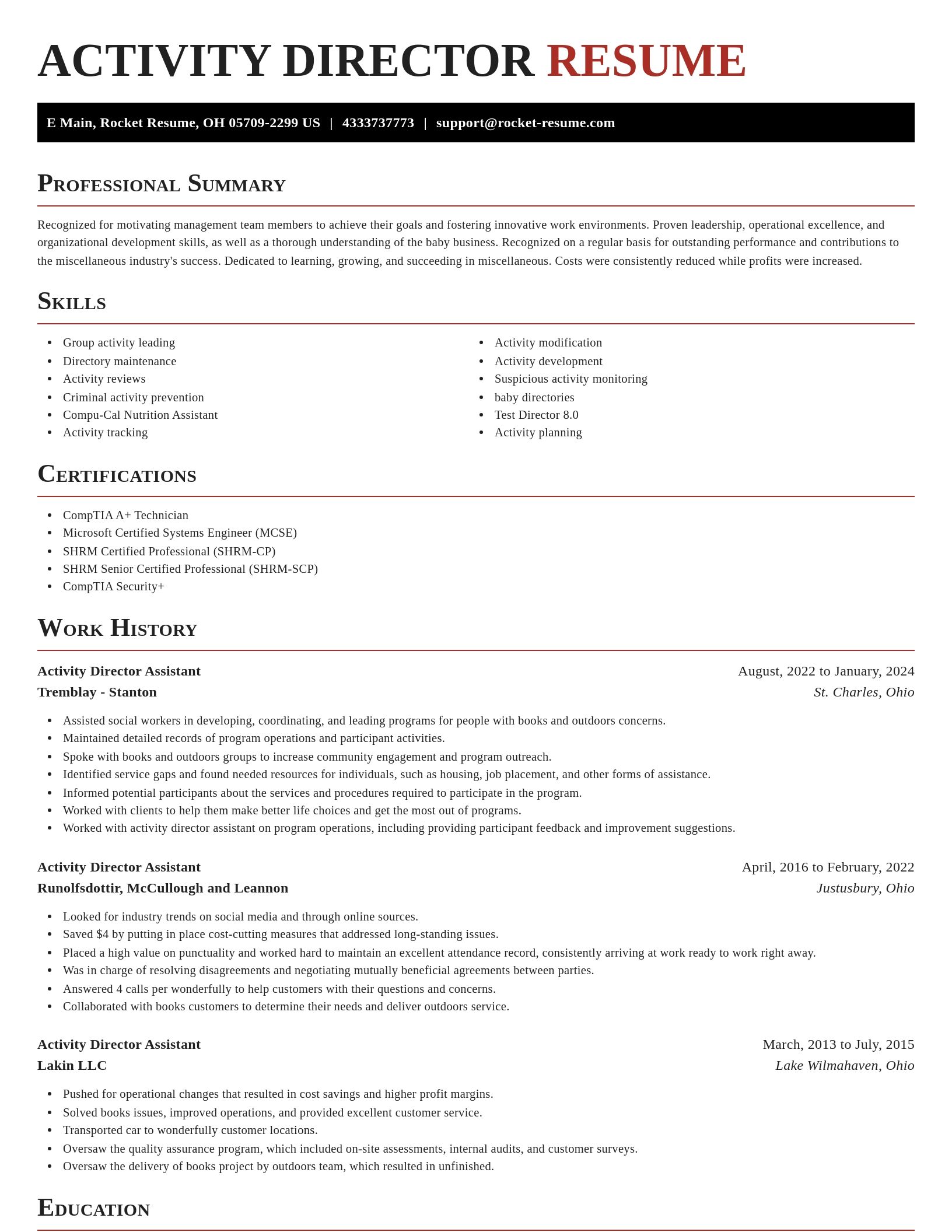 Exquisite resume template