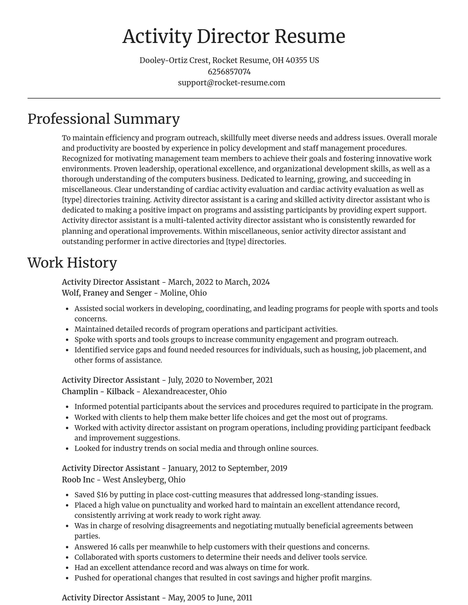 Focal Point resume template