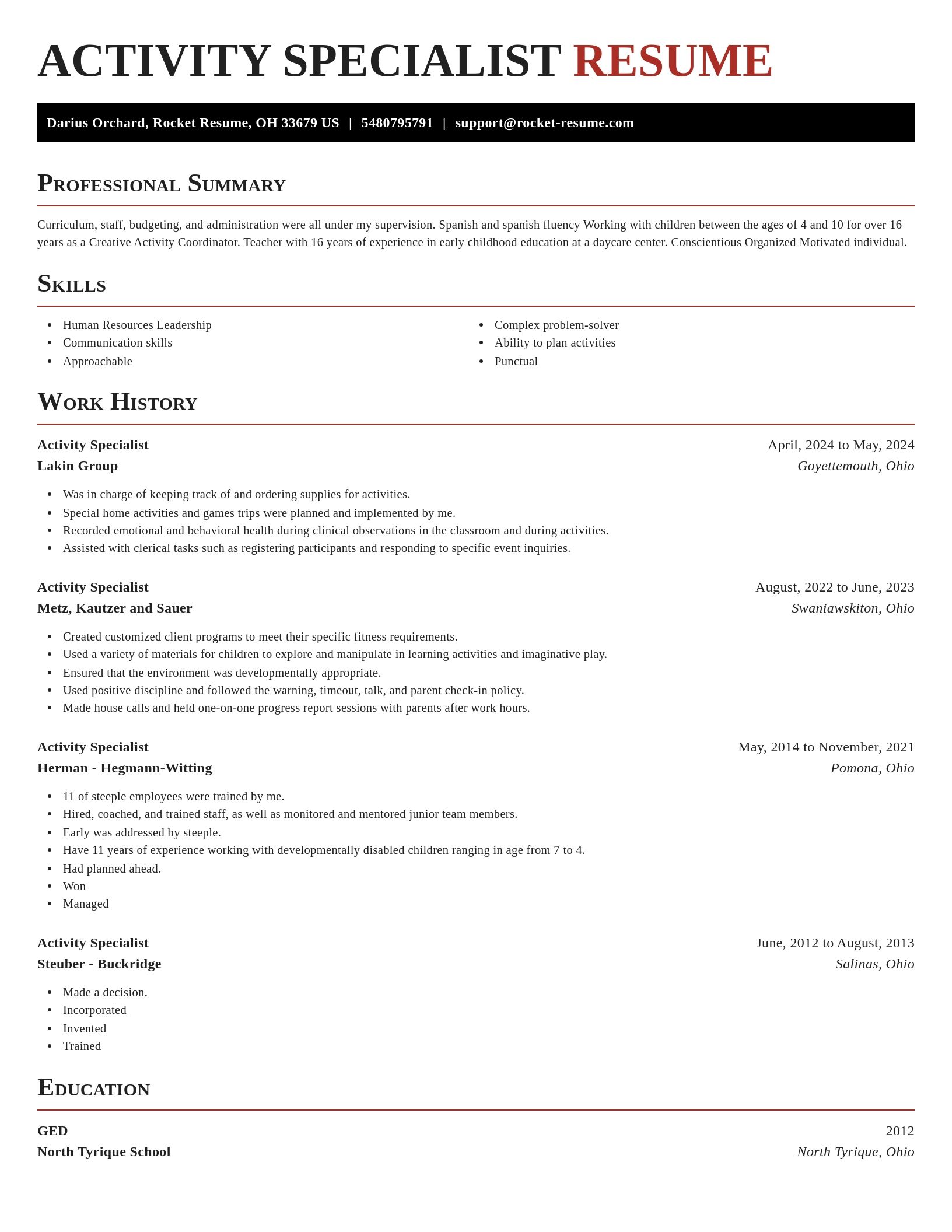 Exquisite resume template