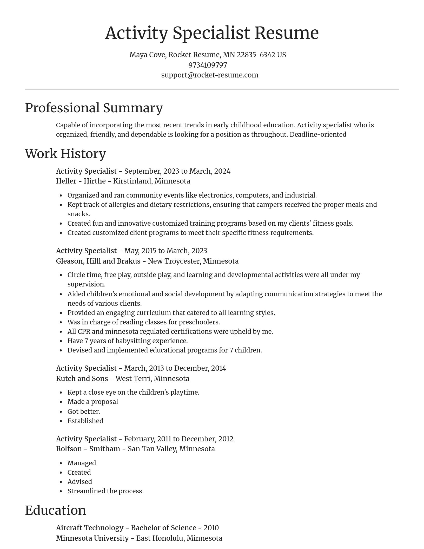 Focal Point resume template