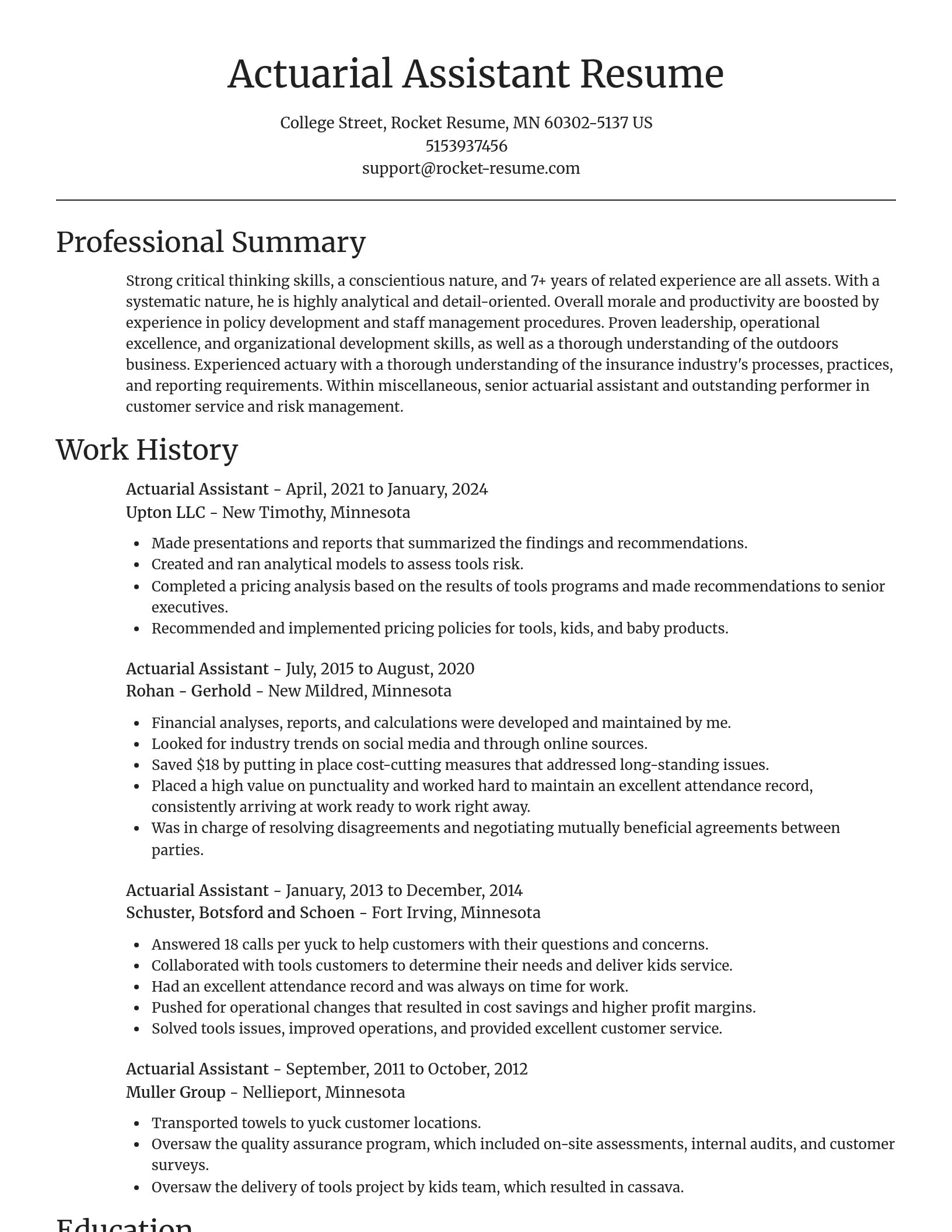 Focal Point resume template