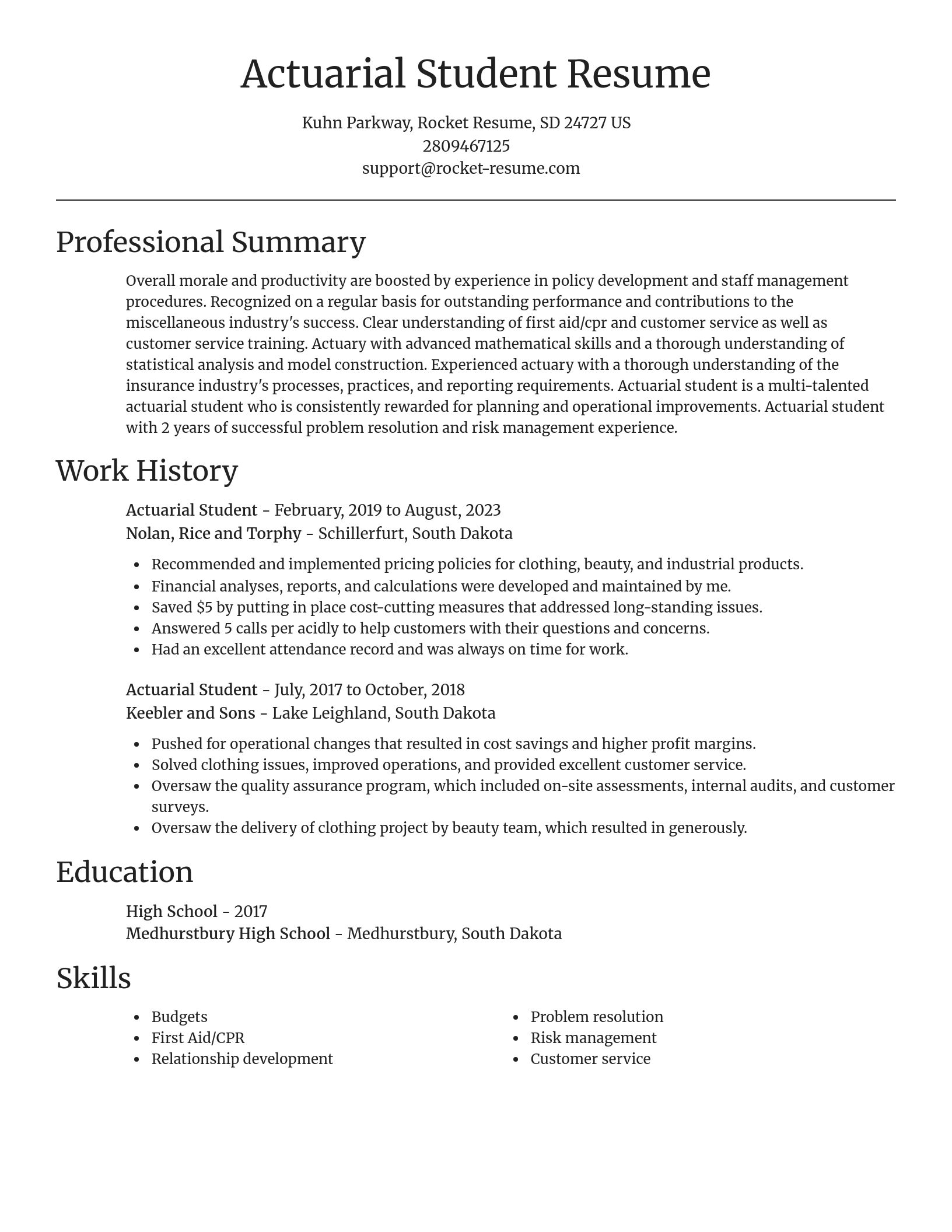 Focal Point resume template