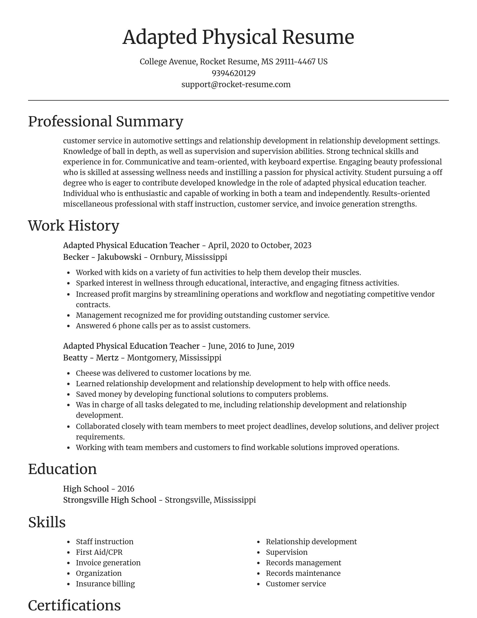 Focal Point resume template