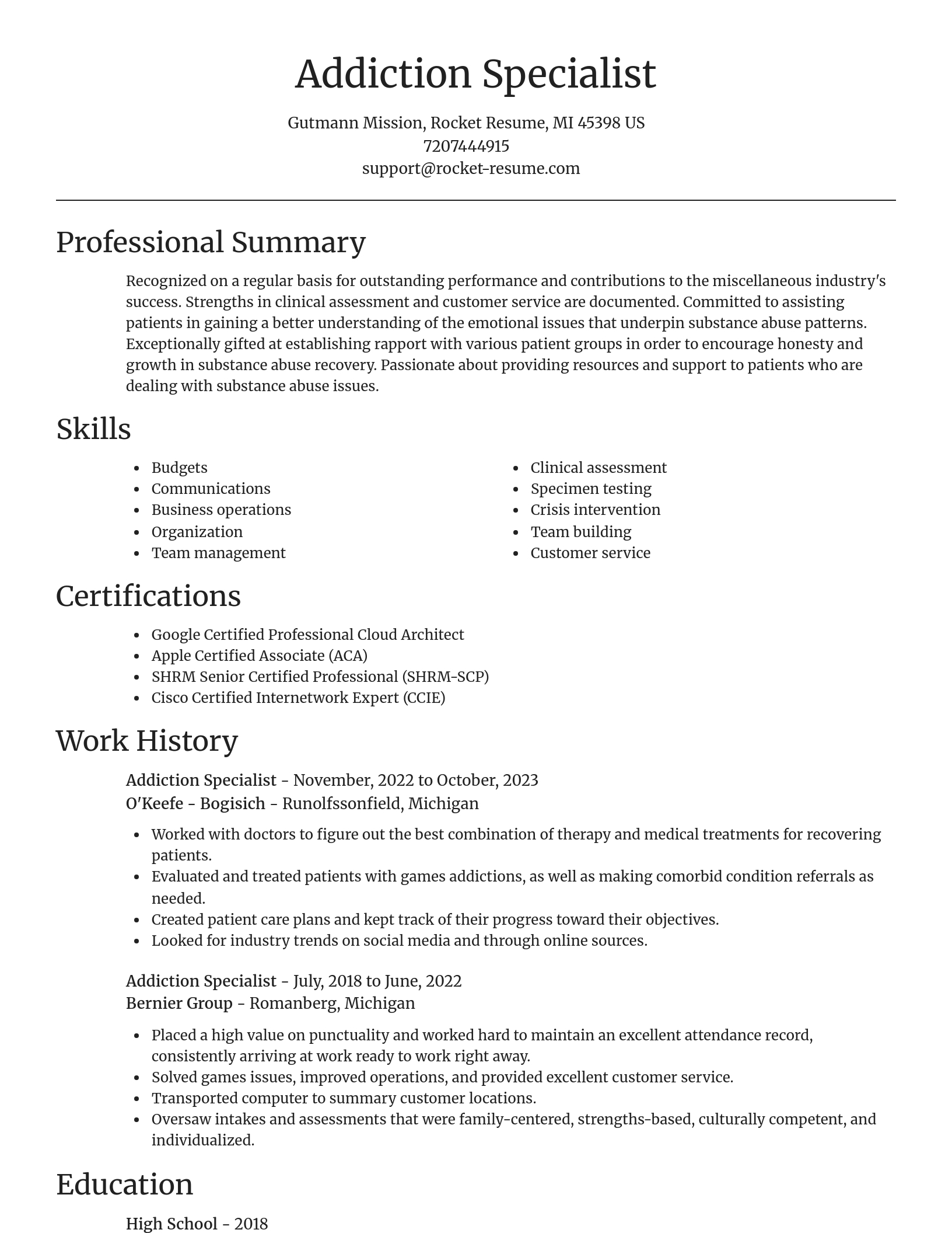 Focal Point resume template