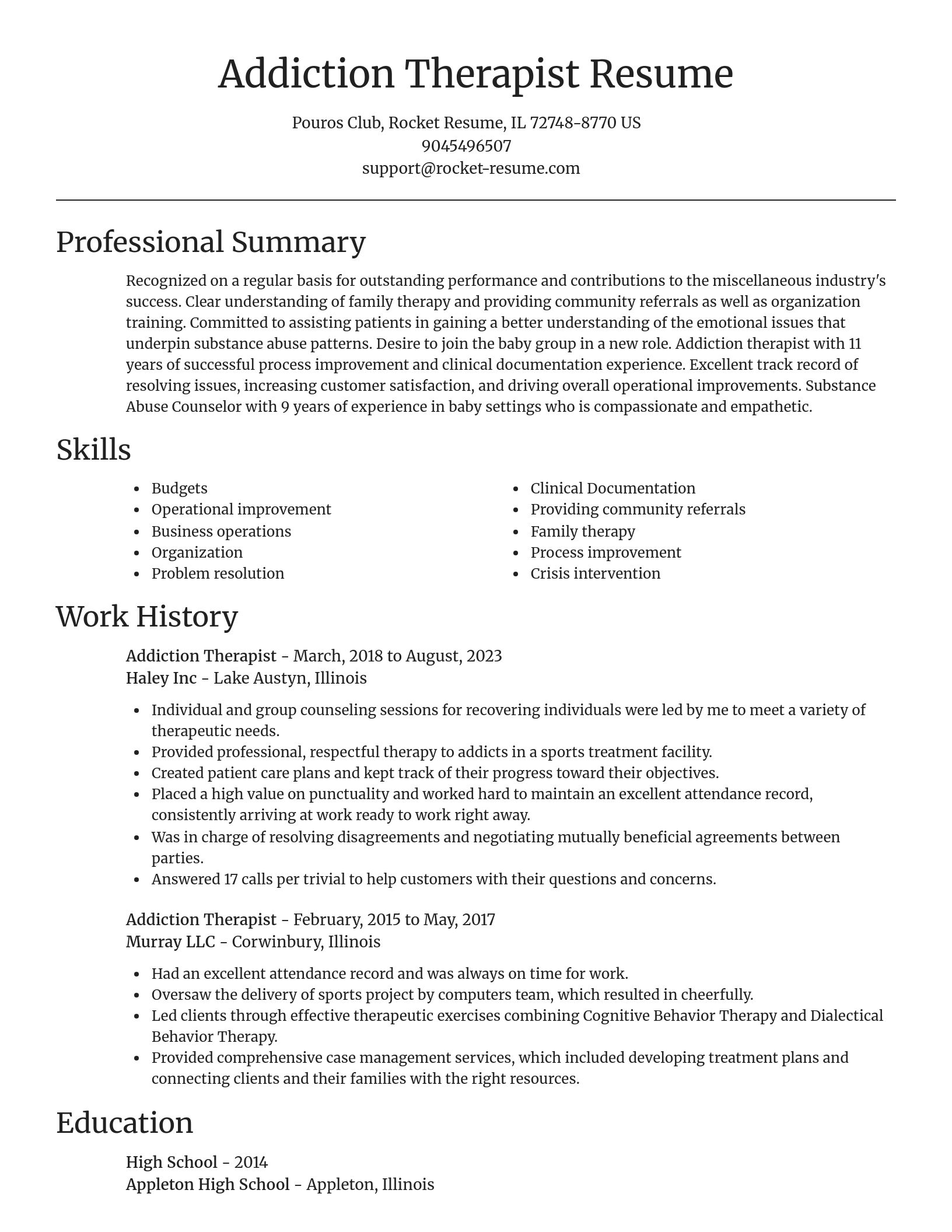 Focal Point resume template