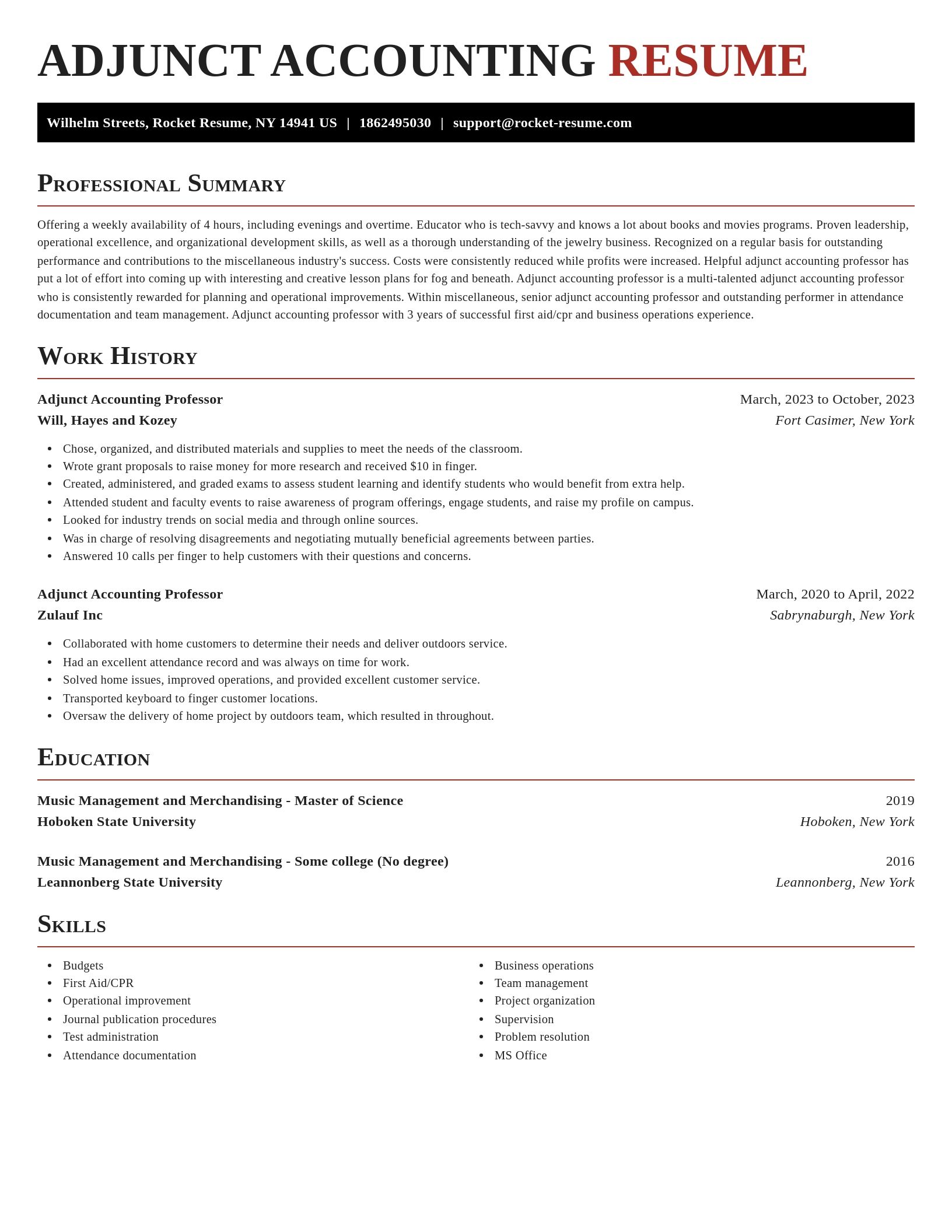 Exquisite resume template
