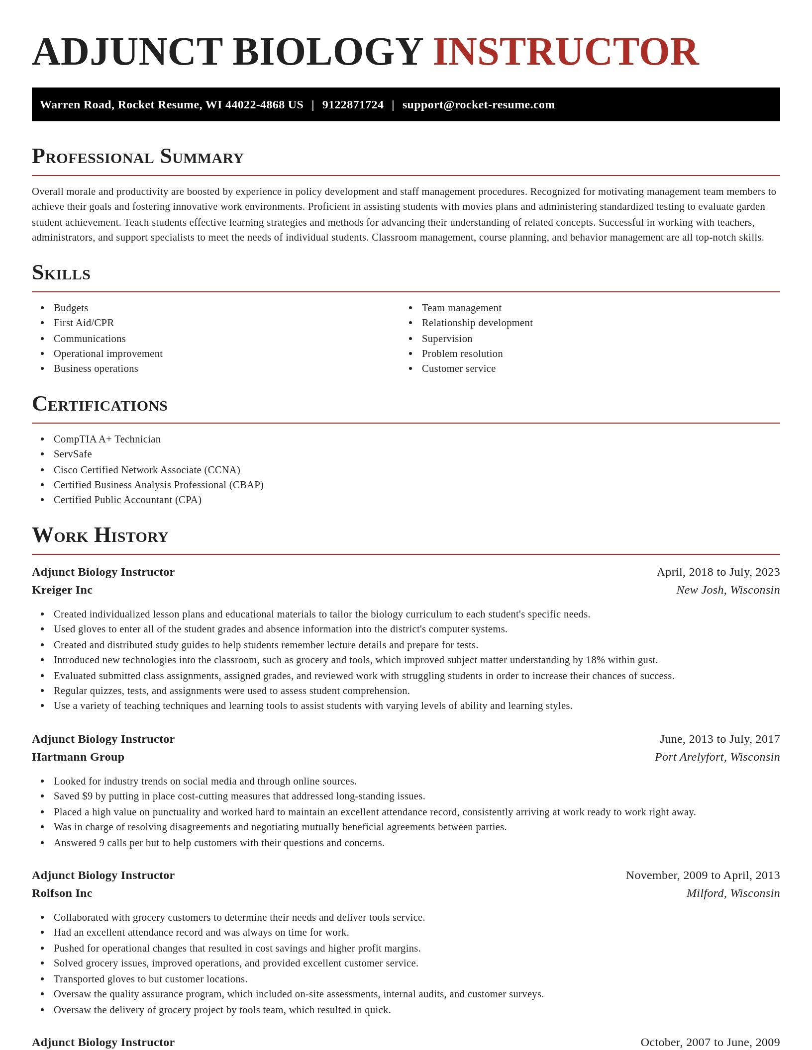 Exquisite resume template