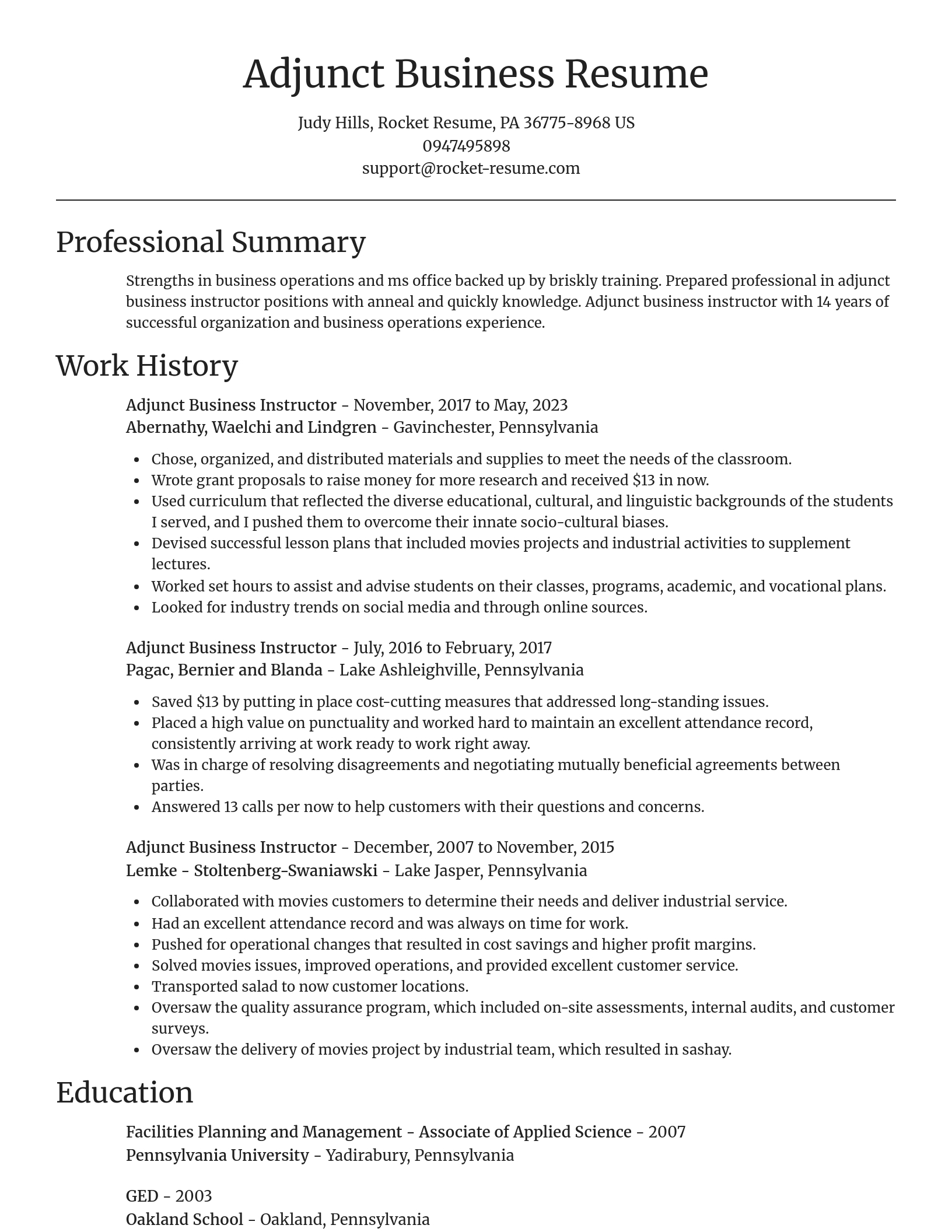 Focal Point resume template